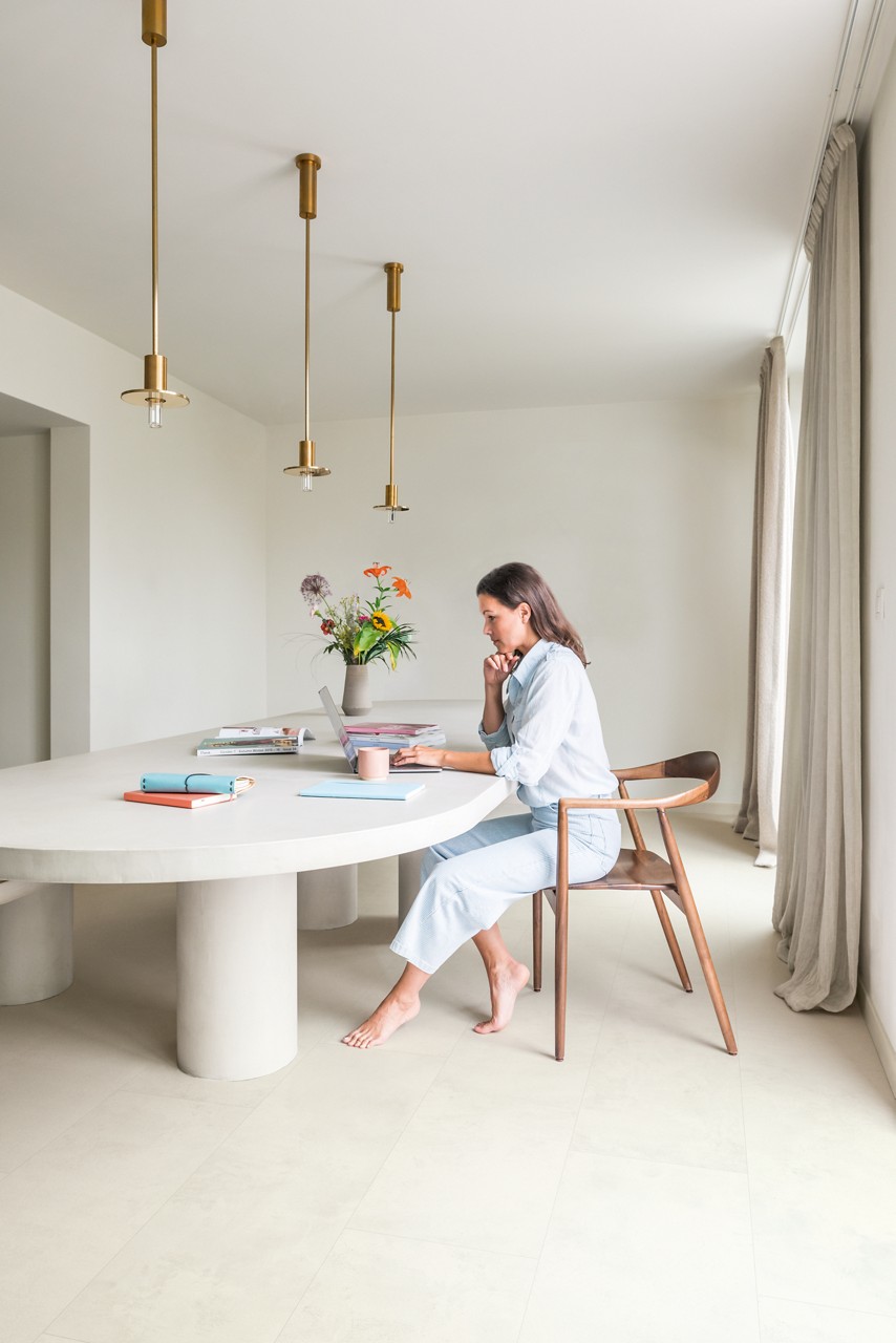 Quick-Step Muse Kalk MUS5487 - laminaat vloer met tegelpatroon