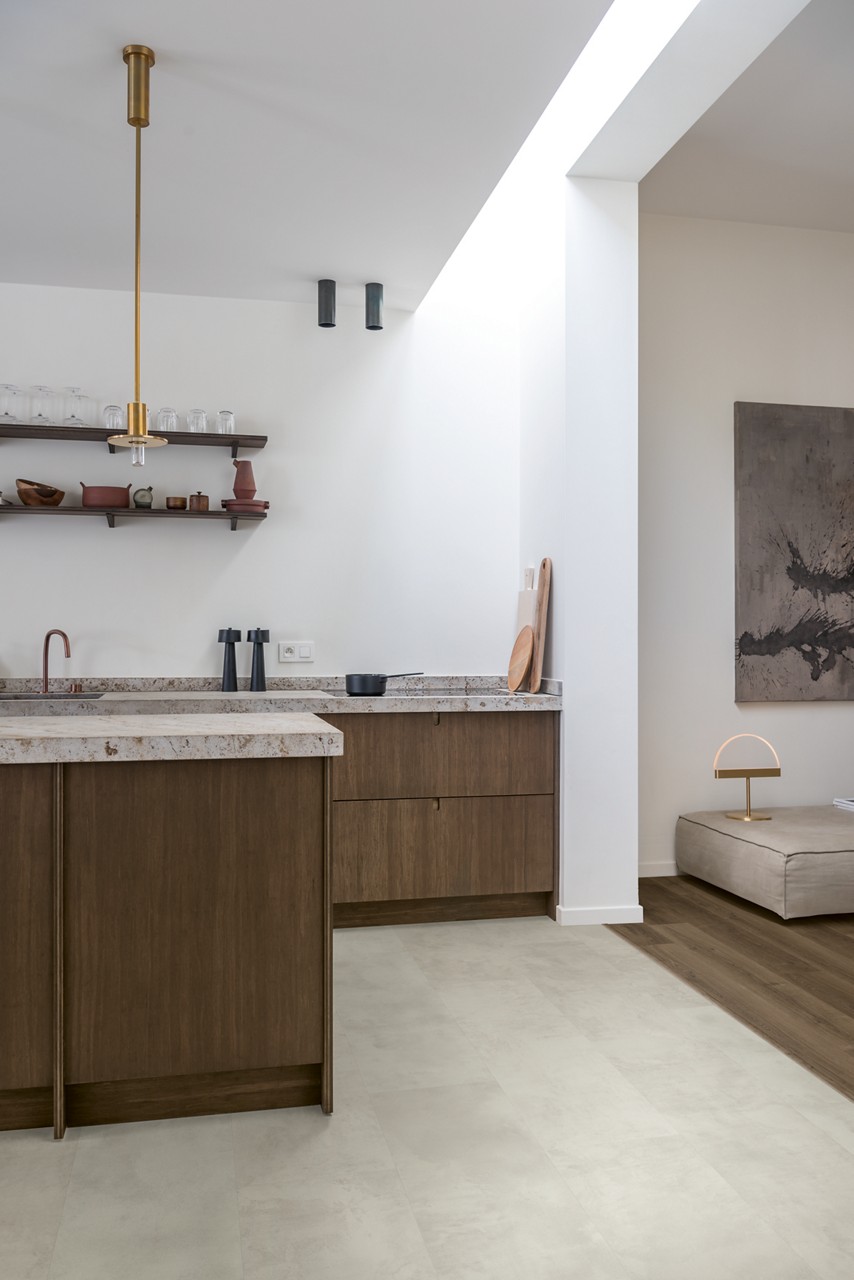 Quick-Step Muse Grijs beton MUS5488 - laminaat vloer met tegelpatroon