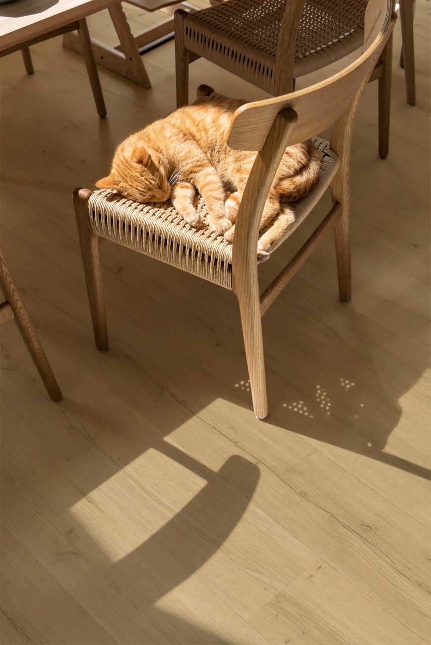 Quick-Step Bloom AVMPU40319 Geborstelde beige eik – PVC – interieurfoto 7