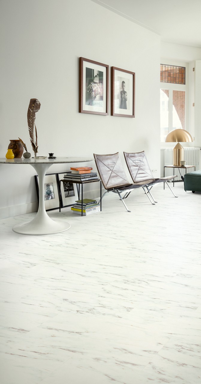 Quick-Step Oro AVSTU40136 Wit Carrara-marmer – PVC – interieurfoto 3