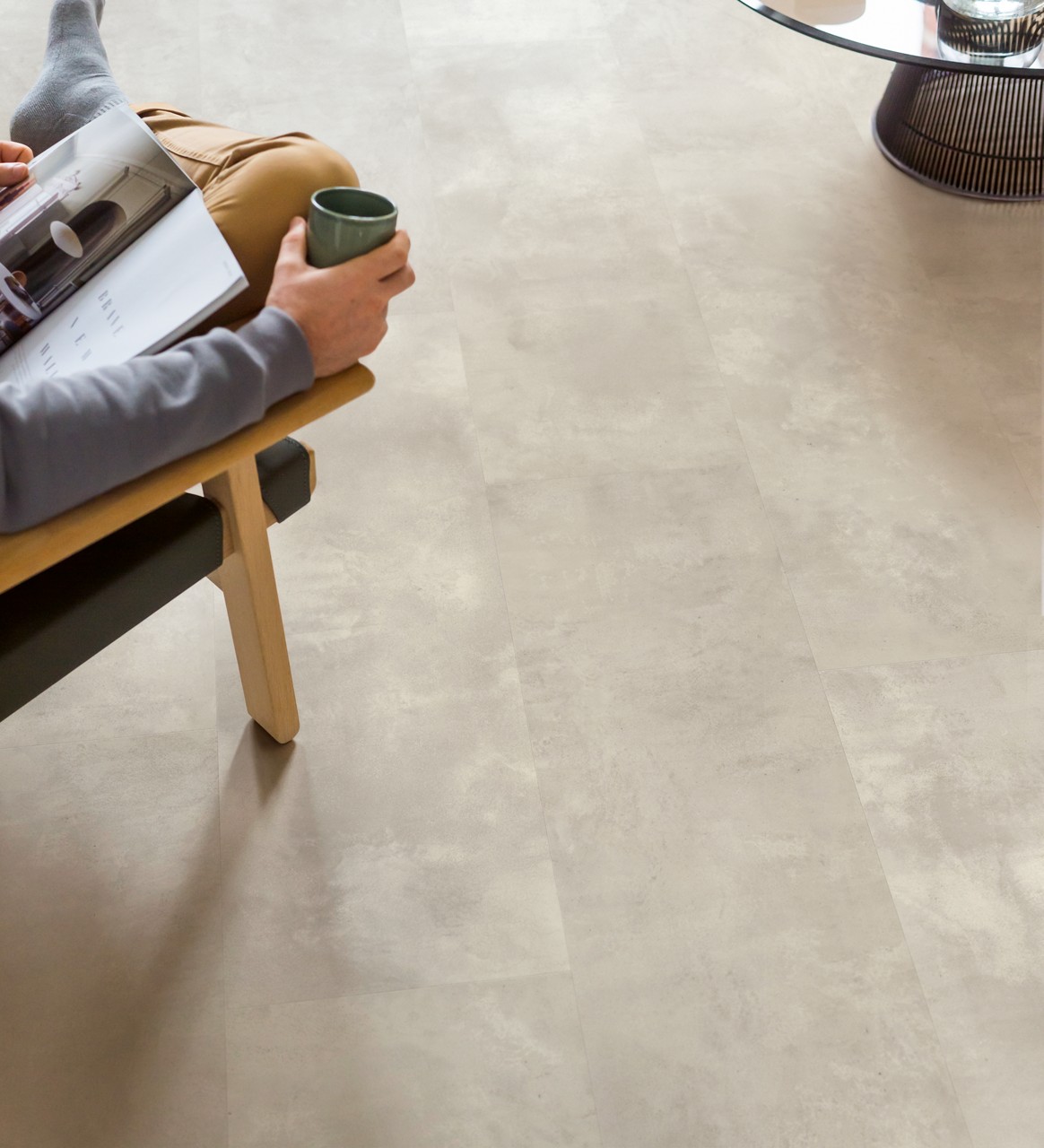 Quick-Step Muse MUS5491 Gevlekt beton – laminaat – interieurfoto 2