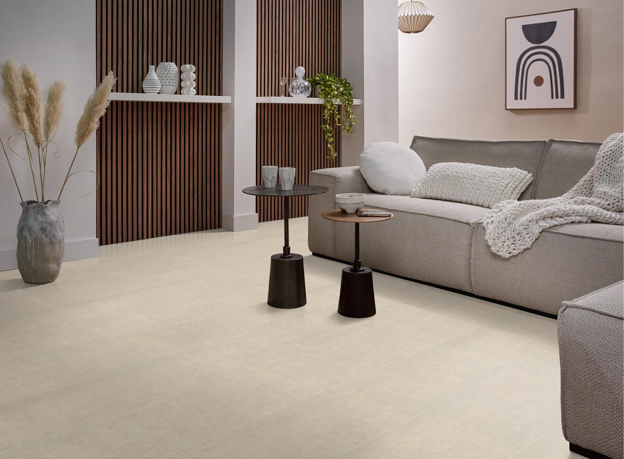 Laminaat Gigafloor Kingsbridge Beton Creme Tegel/Betonlook + legservice - Afbeelding 31