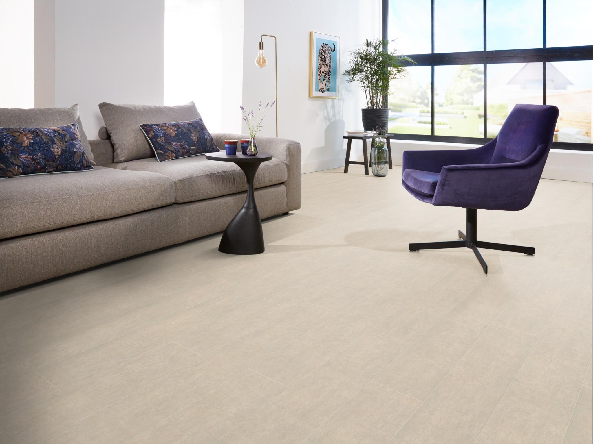 Laminaat Gigafloor Kingsbridge Beton Creme Tegel/Betonlook + legservice - Afbeelding 22