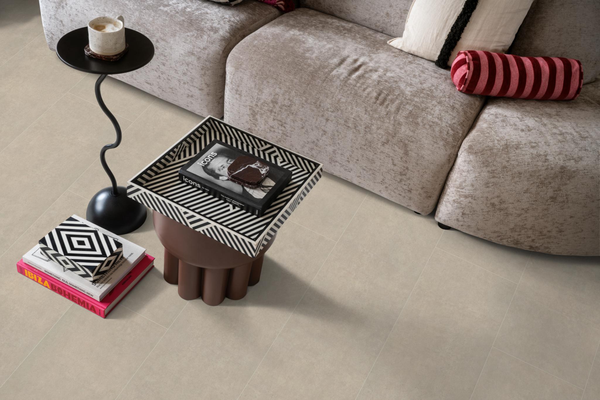 Laminaat Gigafloor Kingsbridge Beton Creme Tegel/Betonlook + legservice - Afbeelding 18