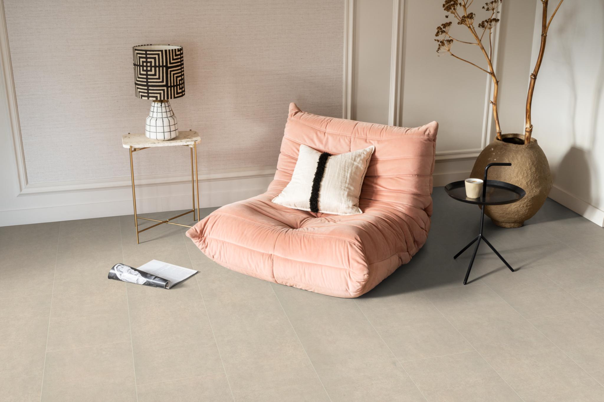 Laminaat Gigafloor Kingsbridge Beton Creme Tegel/Betonlook + legservice - Afbeelding 17