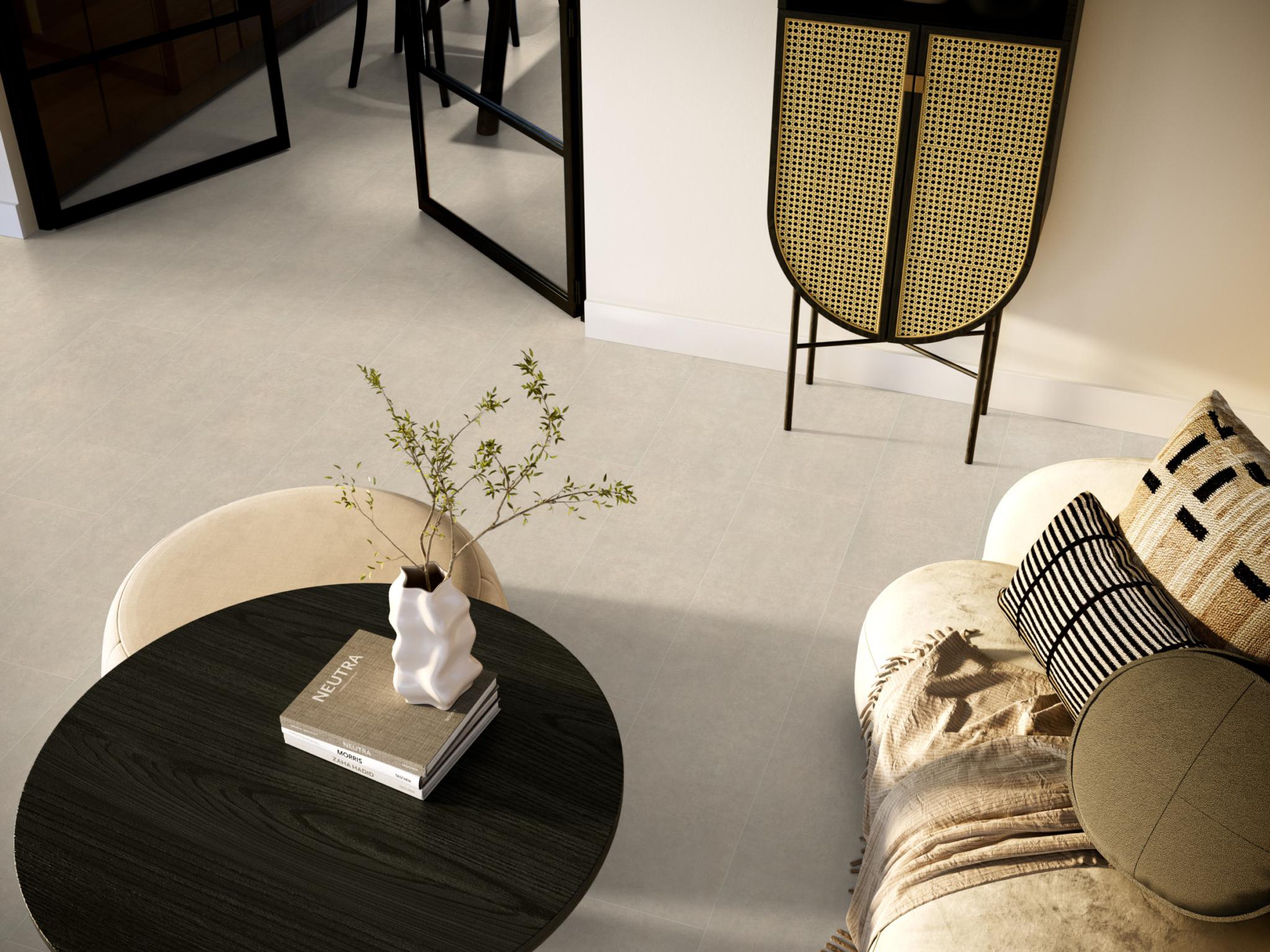 Laminaat Gigafloor Kingsbridge Beton Creme Tegel/Betonlook + legservice - Afbeelding 13