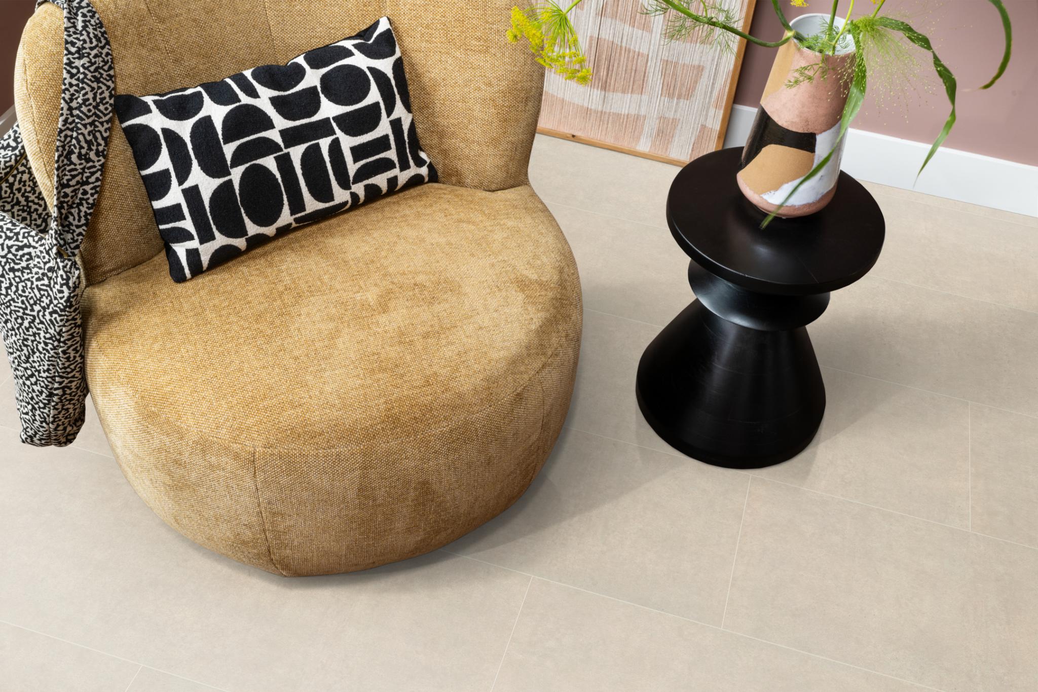 Laminaat Gigafloor Kingsbridge Beton Creme Tegel/Betonlook + legservice - Afbeelding 10