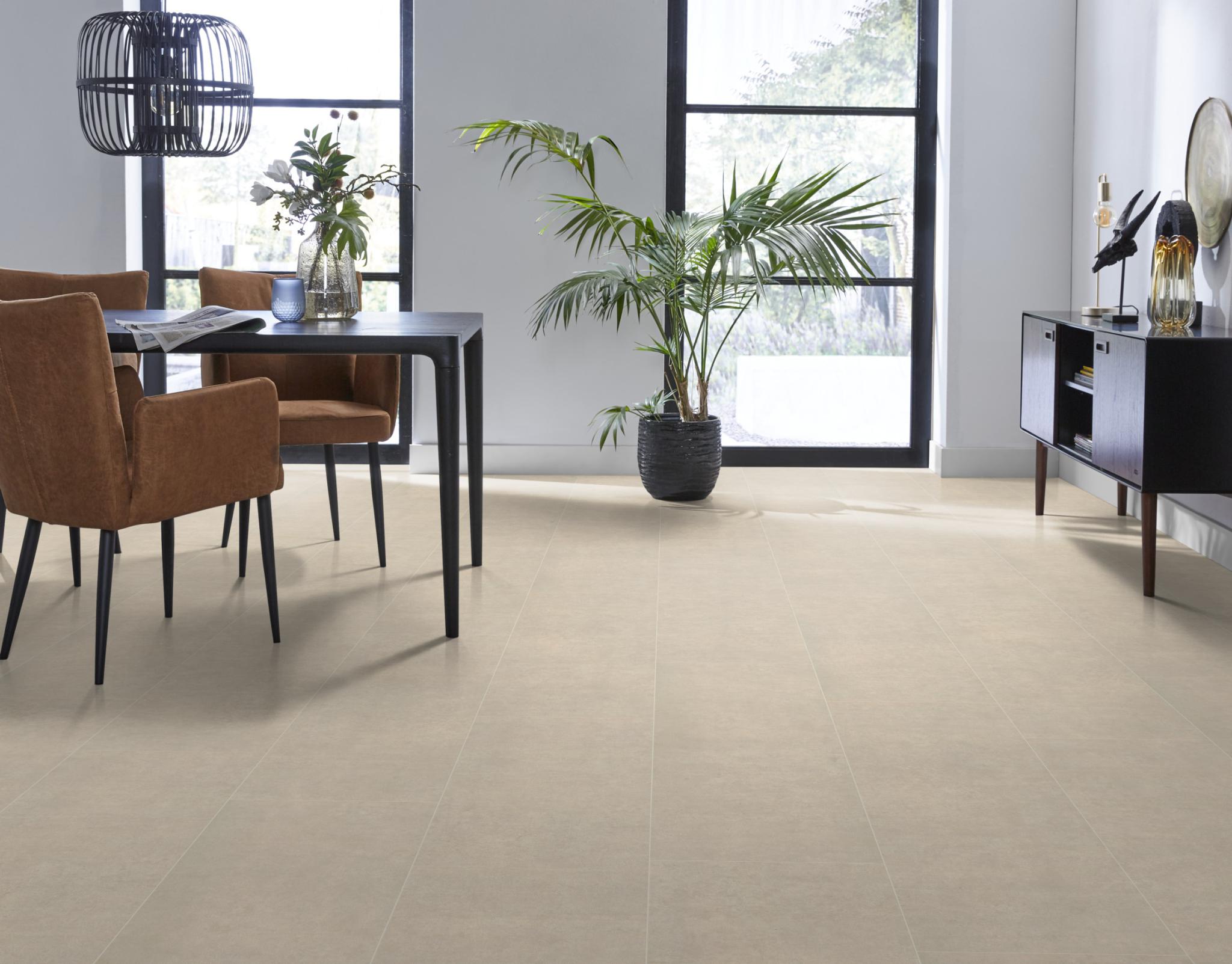 Laminaat Gigafloor Kingsbridge Beton Creme Tegel/Betonlook + legservice - Afbeelding 6