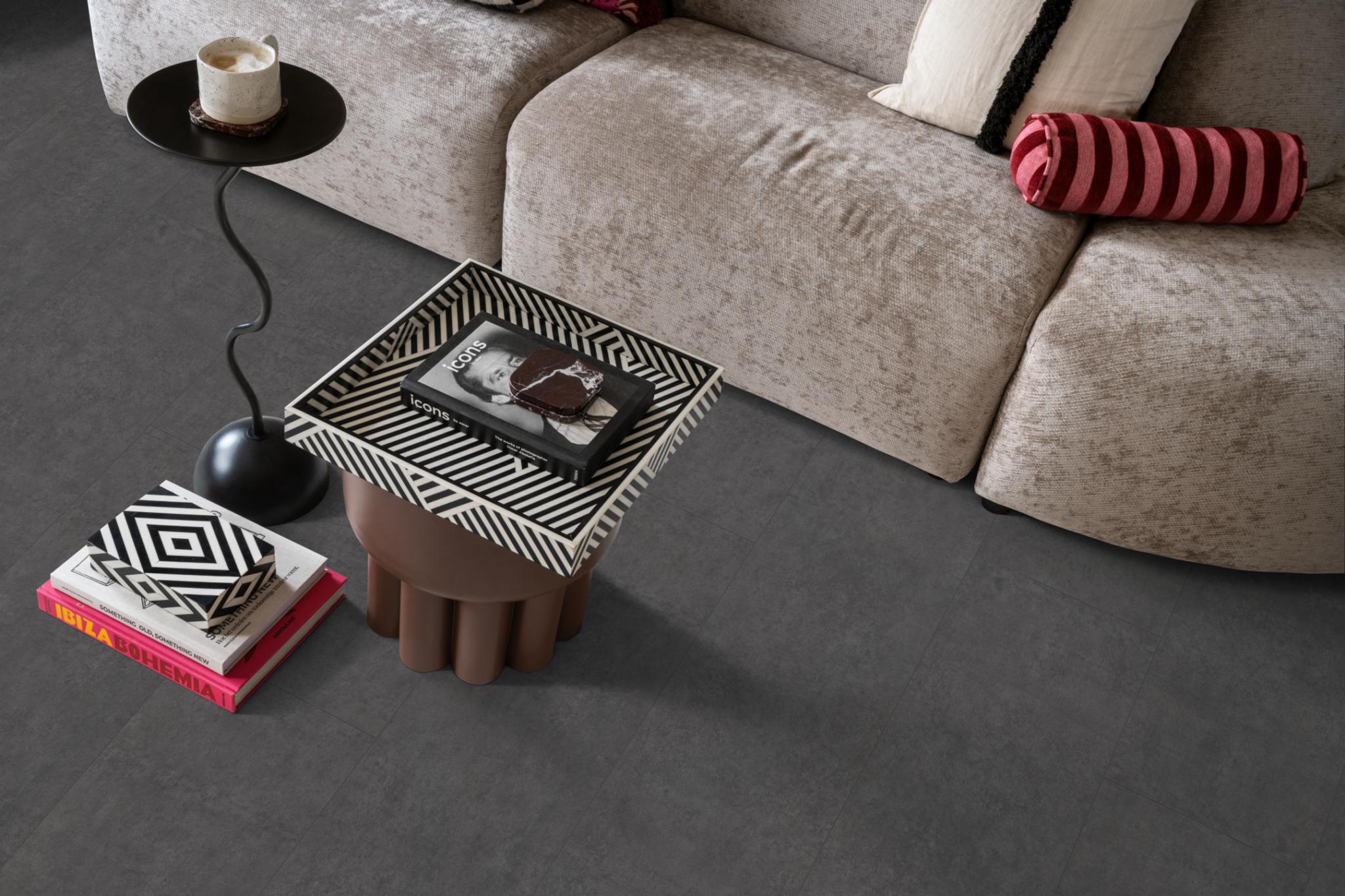 Laminaat Ambiant Detroit beton zwart tegel/betonlook - Afbeelding 18