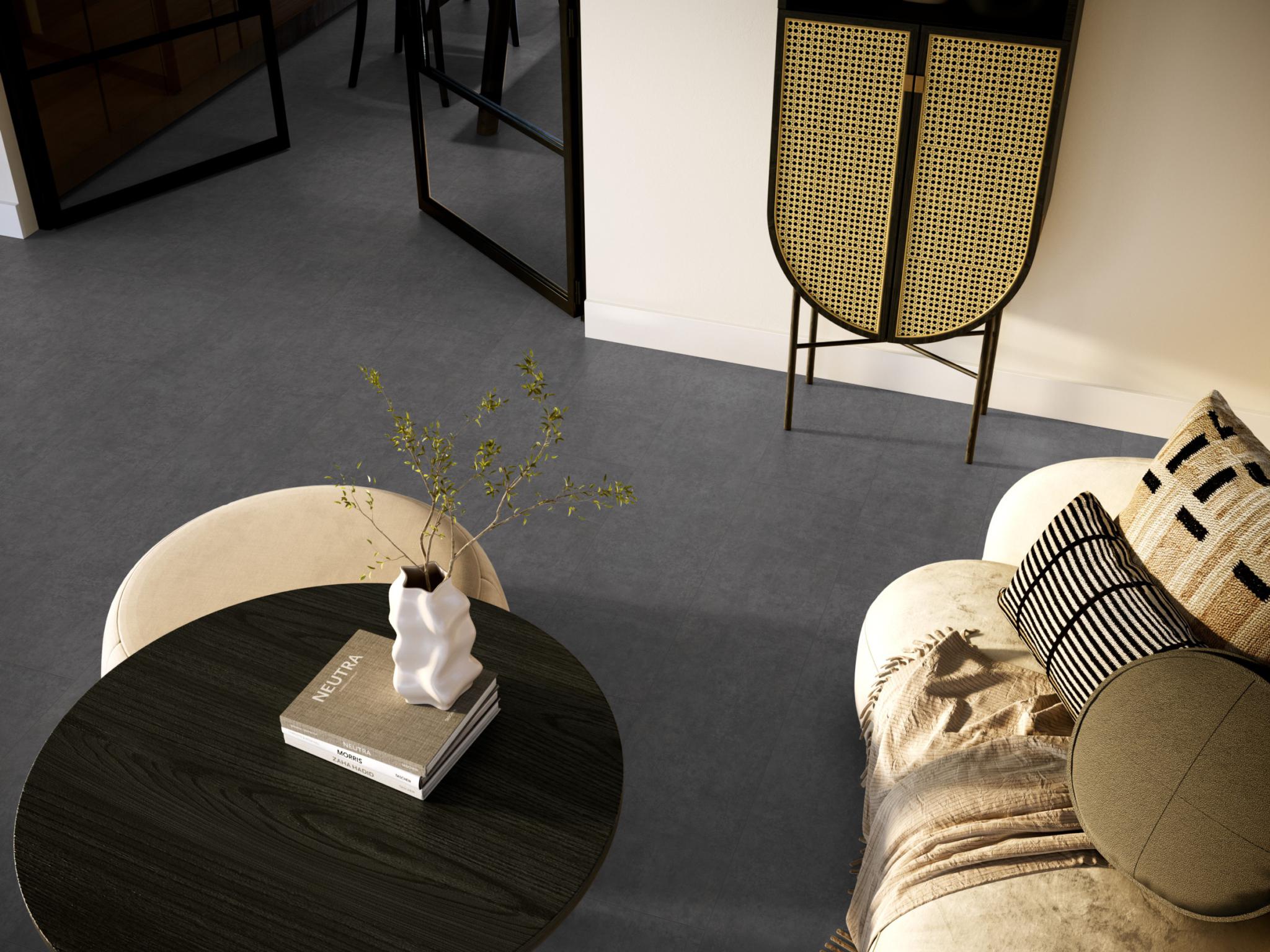 Laminaat Ambiant Detroit beton zwart tegel/betonlook - Afbeelding 13