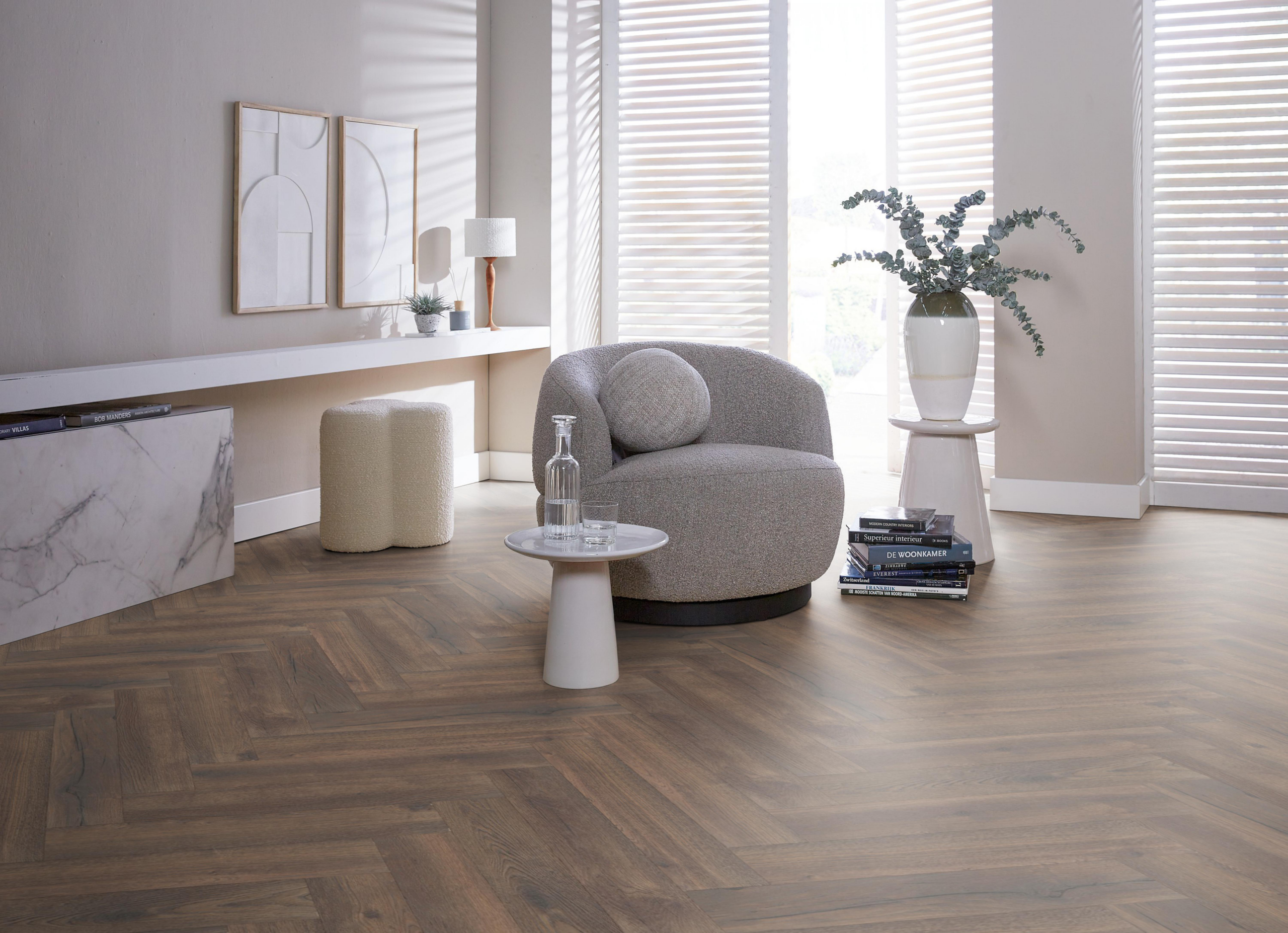 Laminaat Ambiant Marquant eiken donker gerookt visgraat - Afbeelding 30