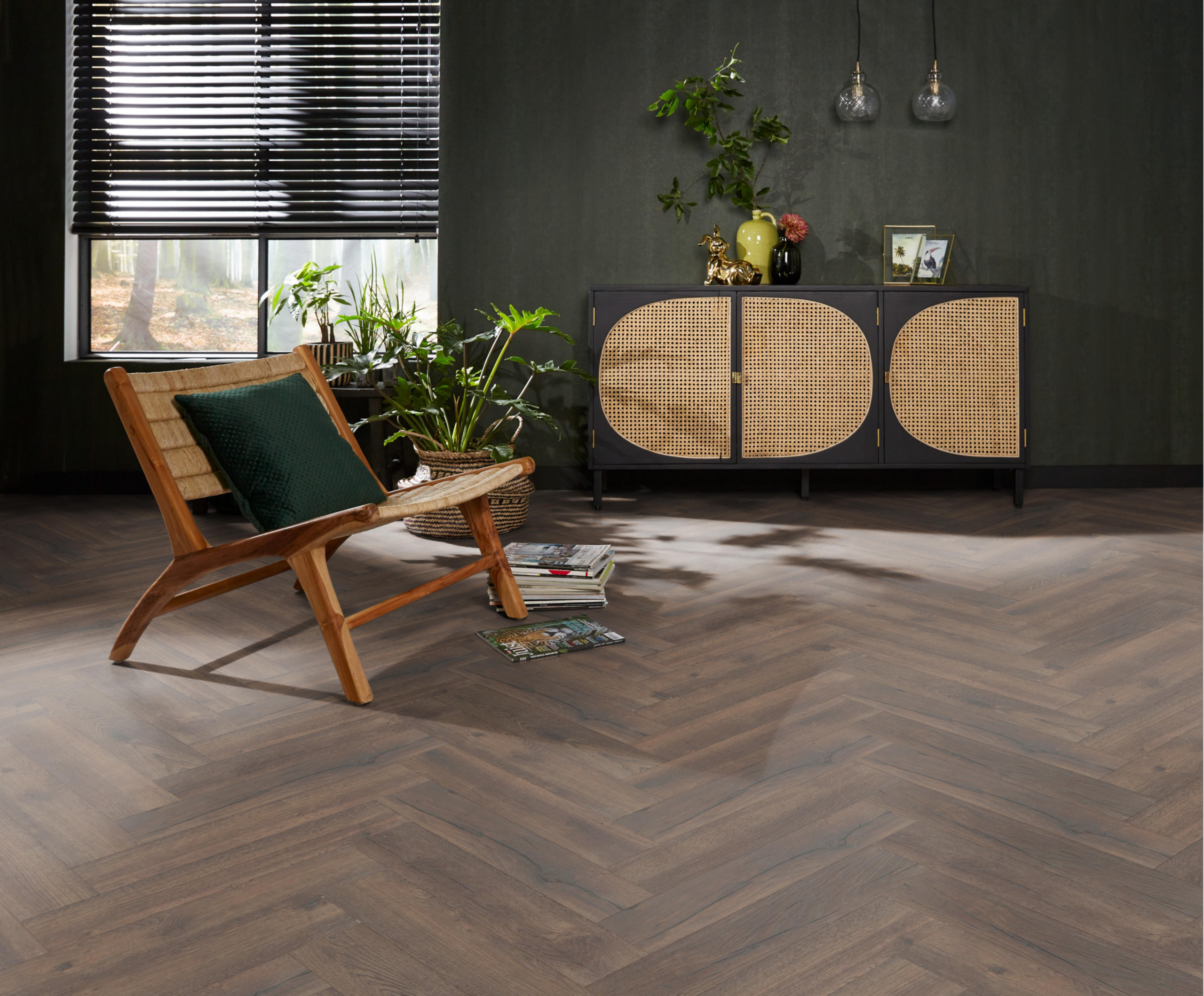 Laminaat Ambiant Marquant eiken donker gerookt visgraat - Afbeelding 22