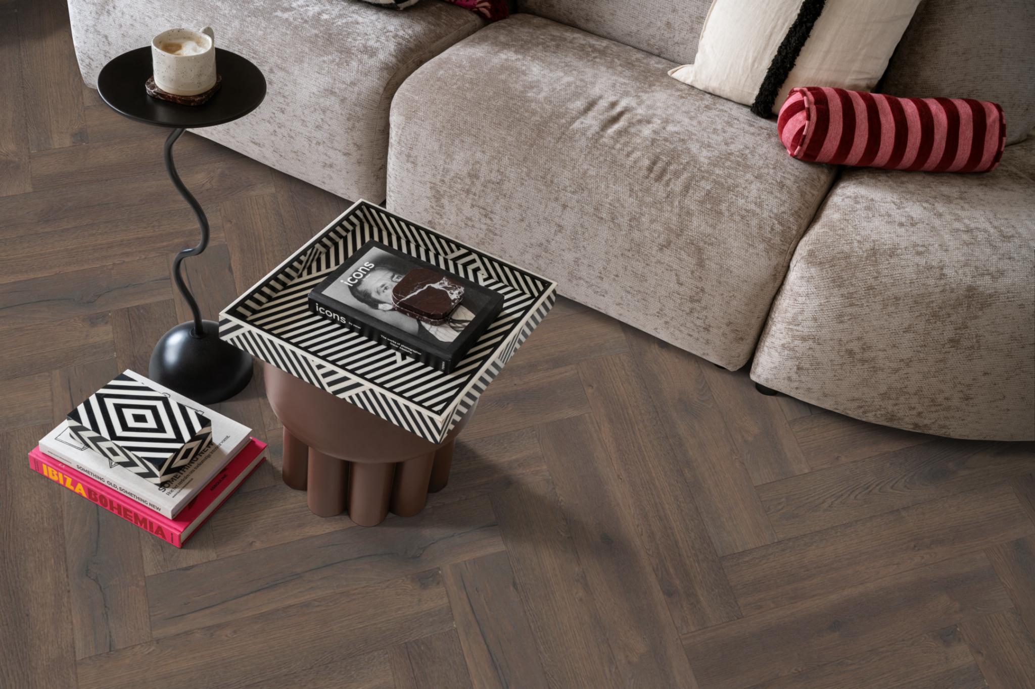 Laminaat Ambiant Marquant eiken donker gerookt visgraat - Afbeelding 18