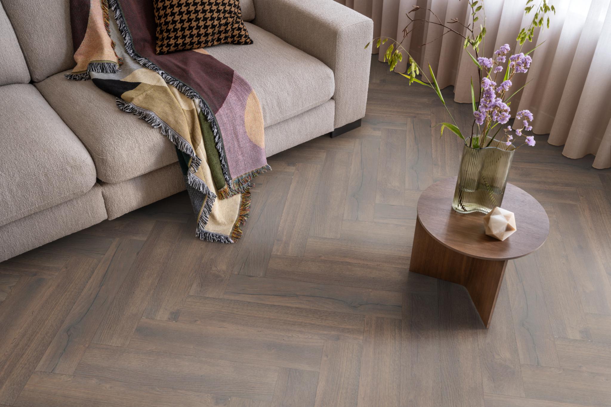 Laminaat Ambiant Marquant eiken donker gerookt visgraat - Afbeelding 11