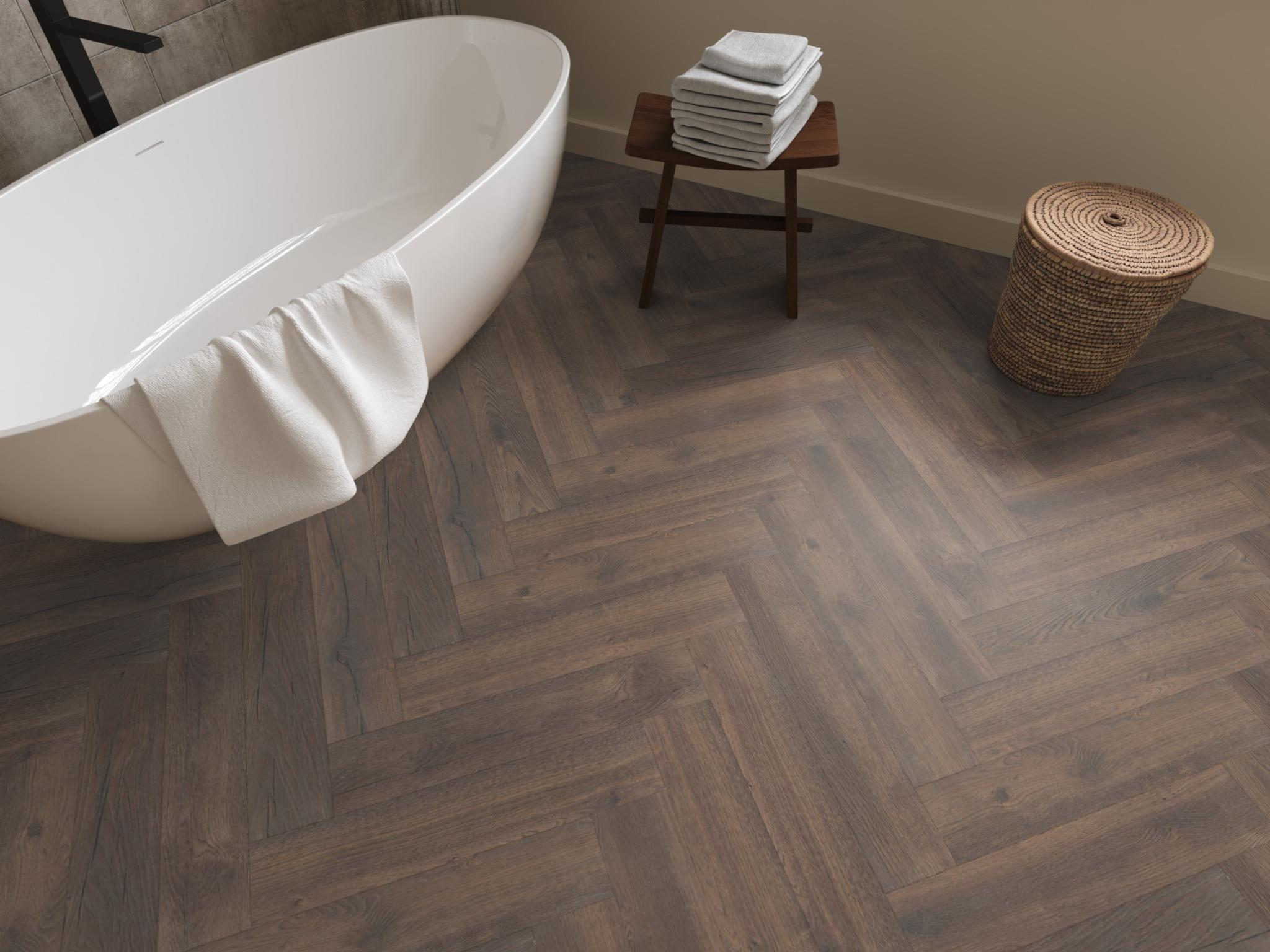 Laminaat Ambiant Marquant eiken donker gerookt visgraat - Afbeelding 8