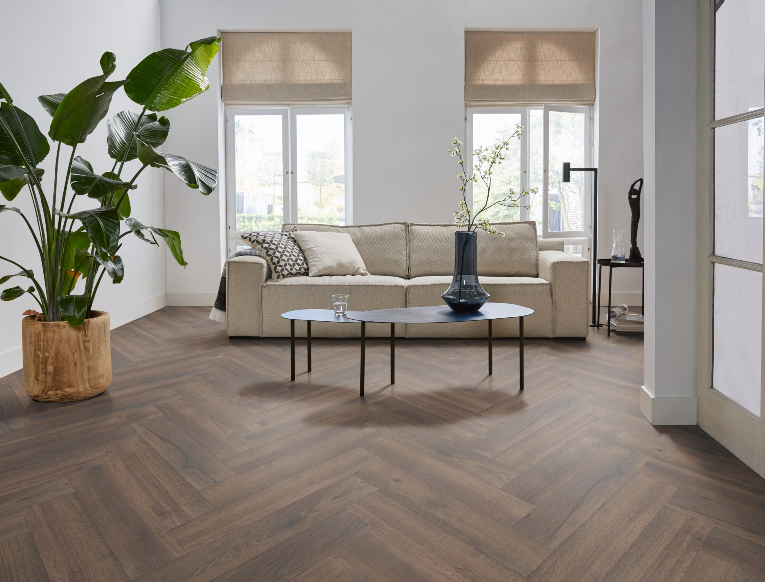 Laminaat Ambiant Marquant eiken donker gerookt visgraat - Afbeelding 4