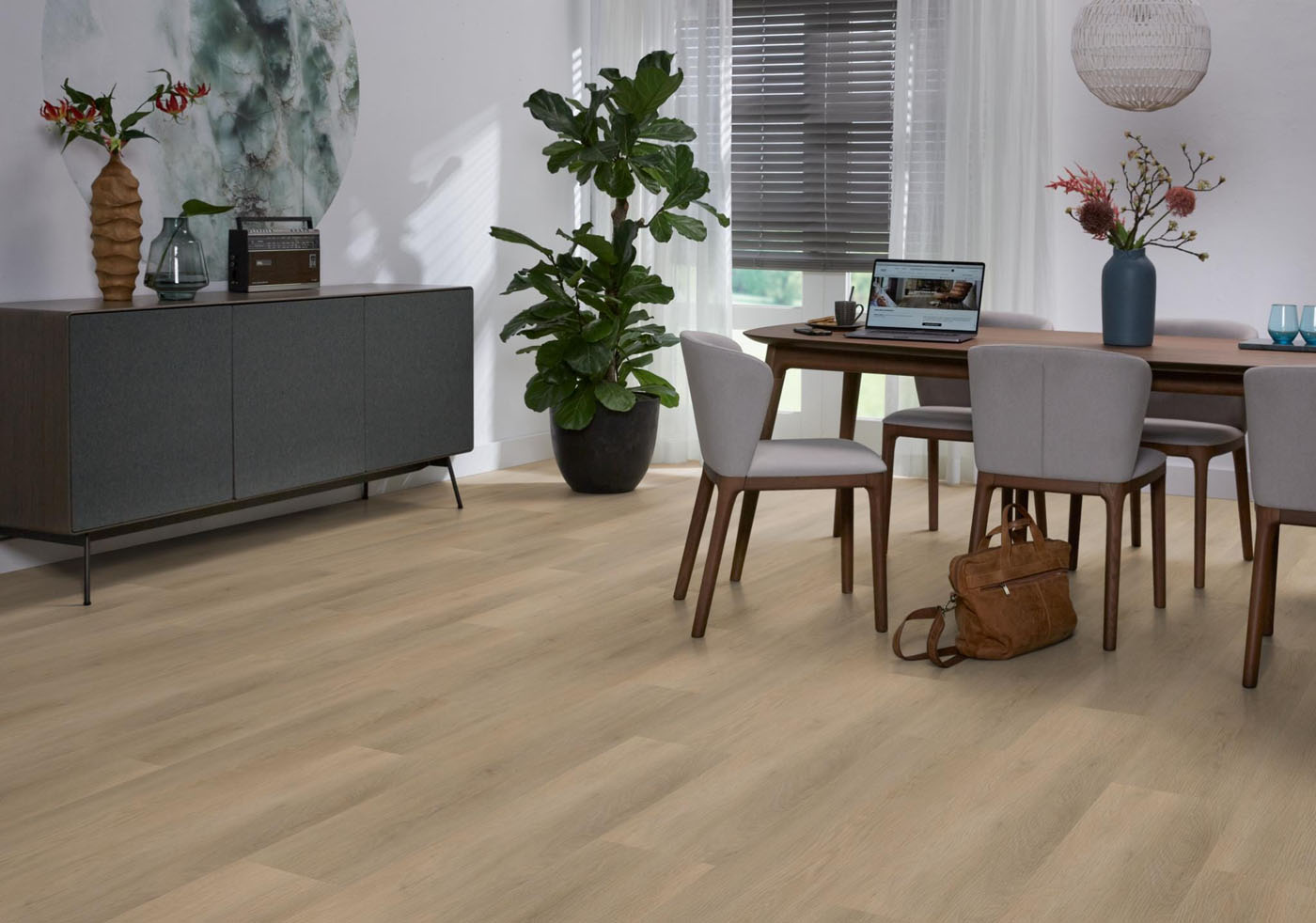 Ambiant pvc klik plank Sentima Natural oak Combi Korting GRATIS 10db Ondervloer - Afbeelding 8