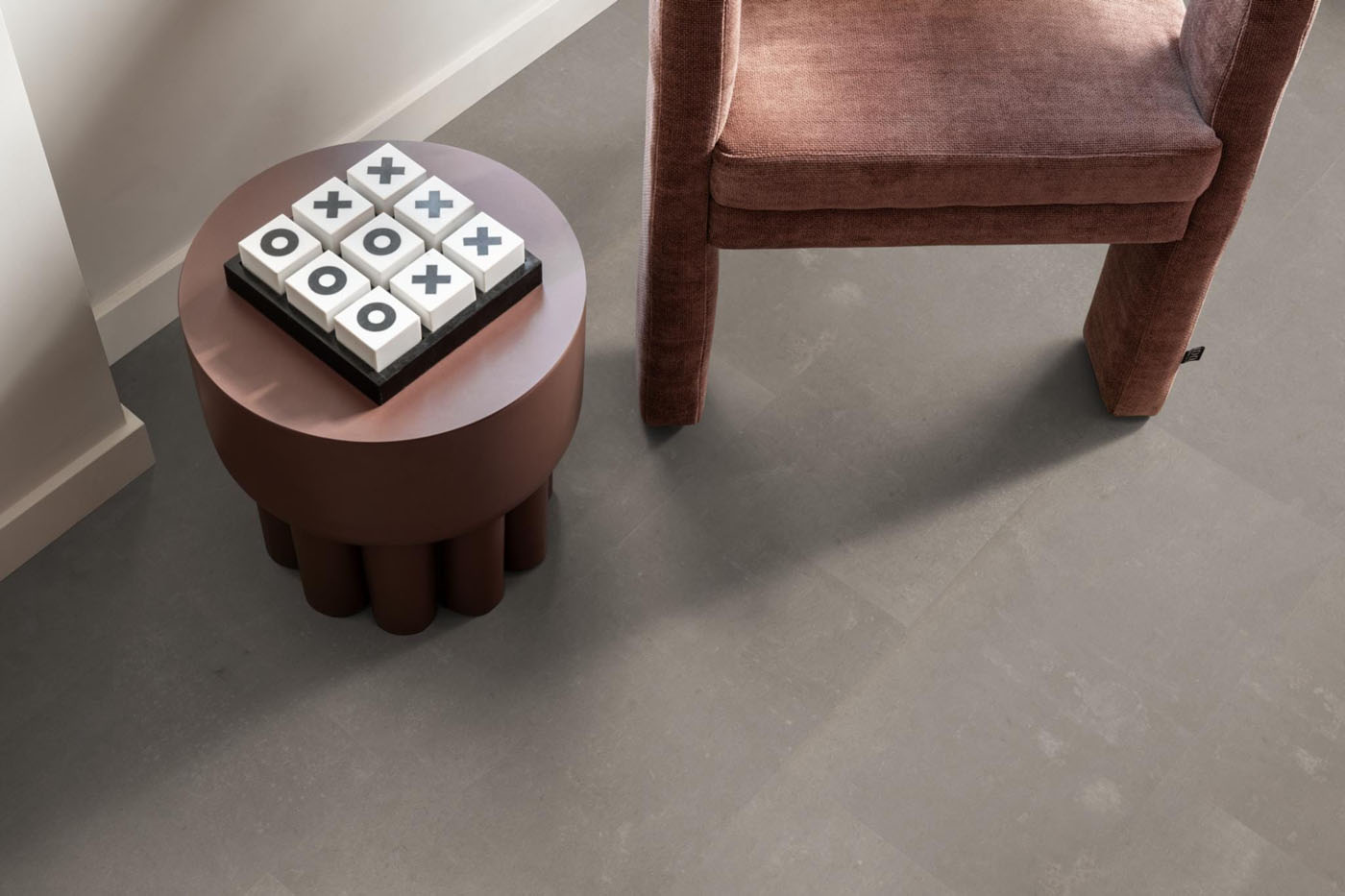 Ambiant pvc plak tegel/betonlook Piero taupe - Afbeelding 8