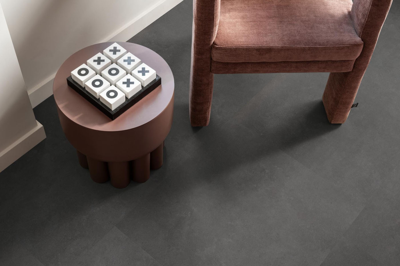 Ambiant pvc plak tegel/betonlook Ceramo anthracite - Afbeelding 7