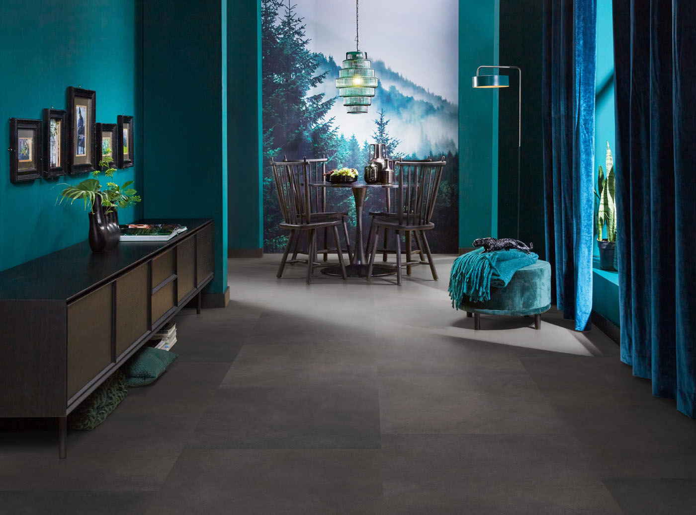 Gigafloor pvc klik betonlook/tegel Peckham anthracite 10db geintegreerde ondervloer - Afbeelding 9