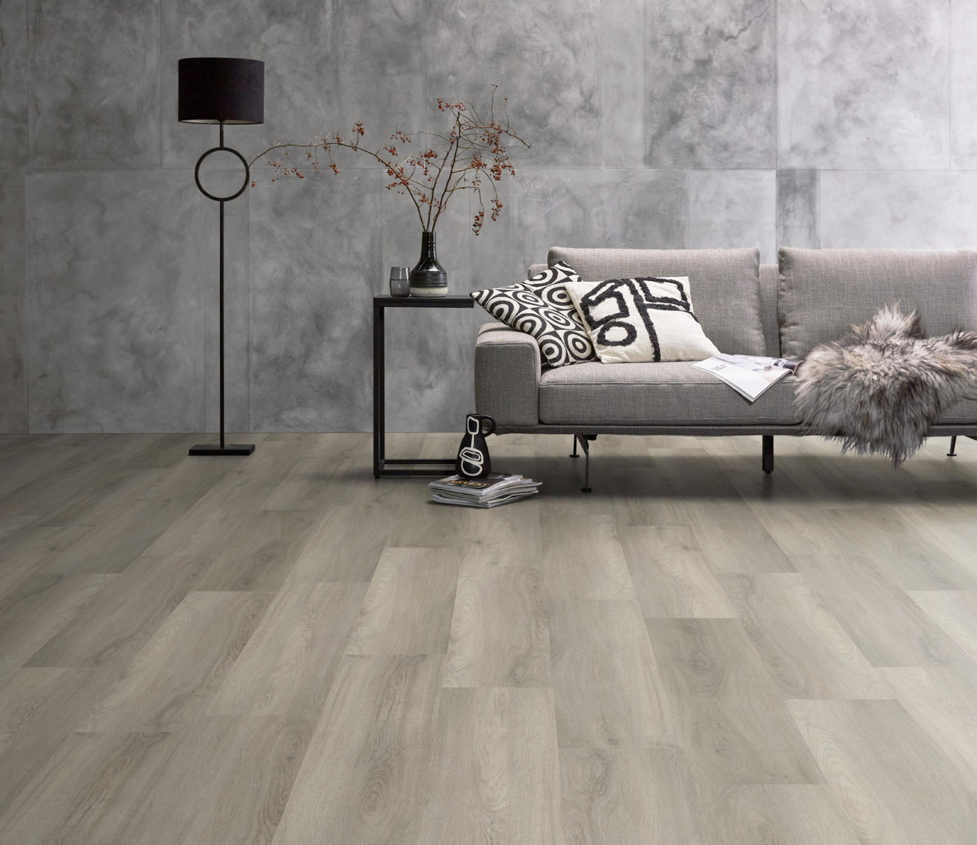 Gigafloor pvc klik plank Paddington Light grey 10db geintegreerde ondervloer - Afbeelding 8
