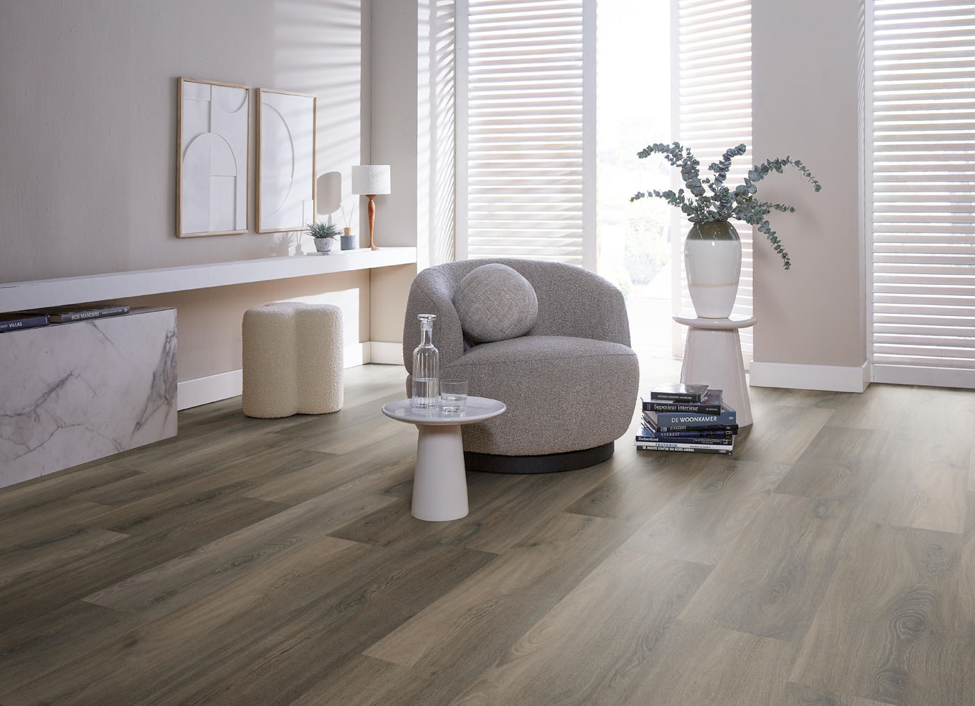 Gigafloor pvc klik plank Paddington Dark grey 10db geintegreerde ondervloer - Afbeelding 9