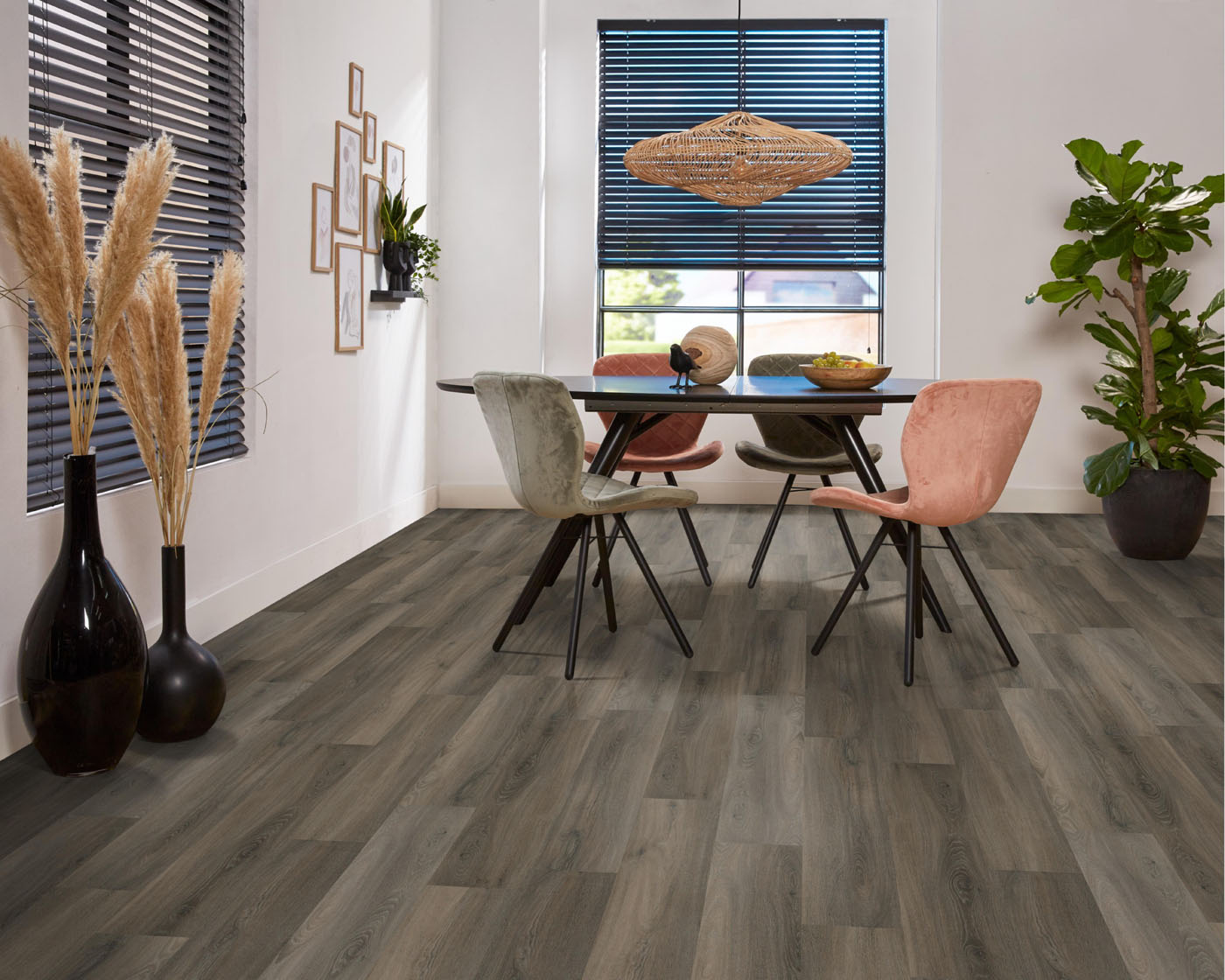 Gigafloor pvc klik plank Paddington Dark grey 10db geintegreerde ondervloer - Afbeelding 7