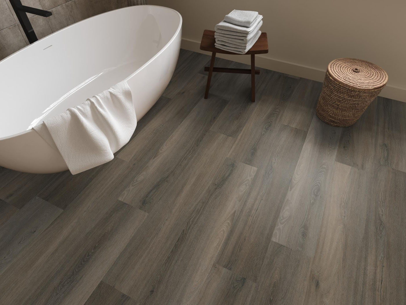 Gigafloor pvc klik plank Paddington Dark grey 10db geintegreerde ondervloer - Afbeelding 5