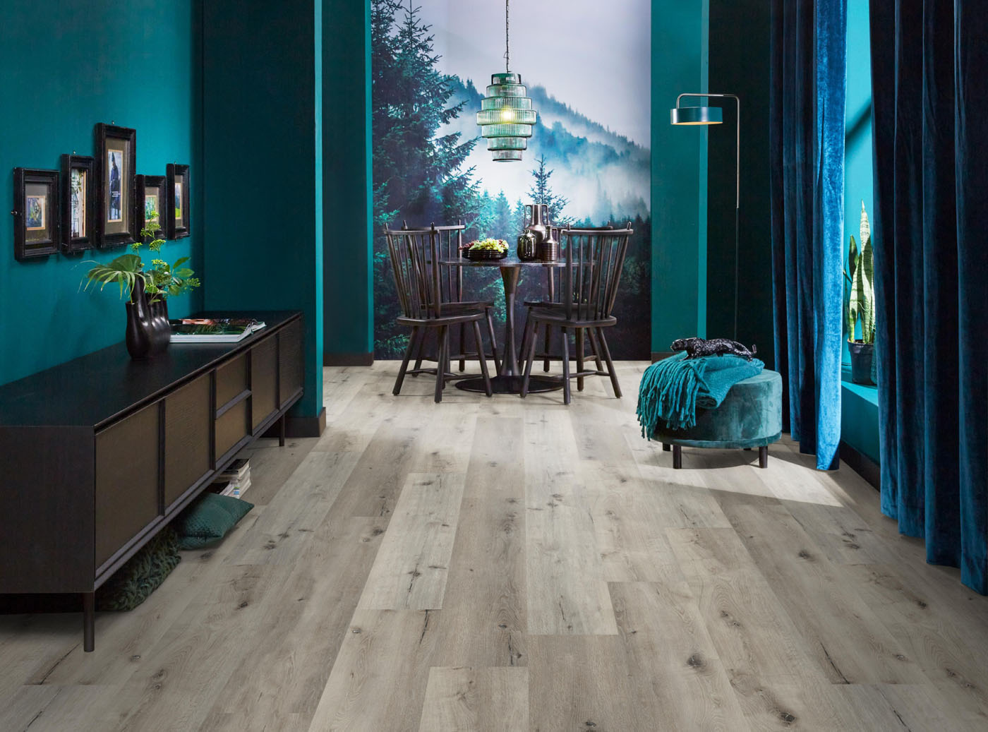 Ambiant pvc klik plank Essenzo smoky 10db geintegreerde ondervloer - Afbeelding 9