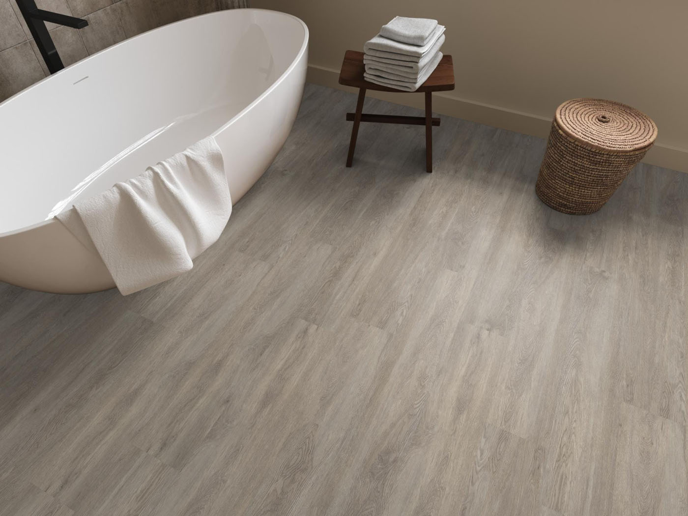 Gigafloor pvc klik plank Bankstown light grey 10db geintegreerde ondervloer - Afbeelding 5