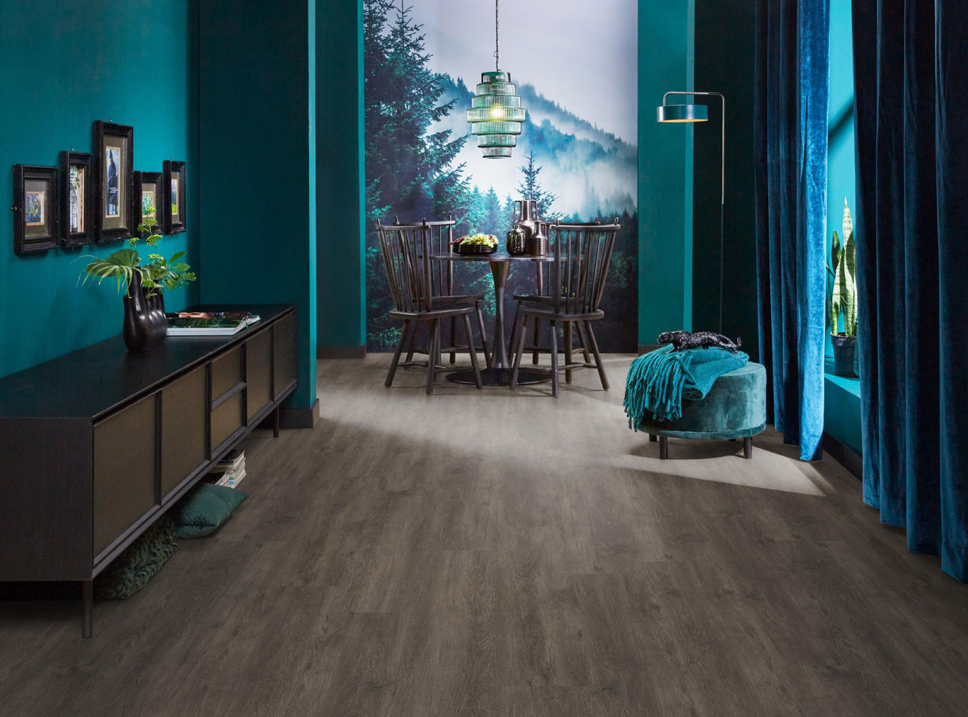 Gigafloor pvc klik plank Bankstown dark Grey 10db geintegreerde ondervloer - Afbeelding 7