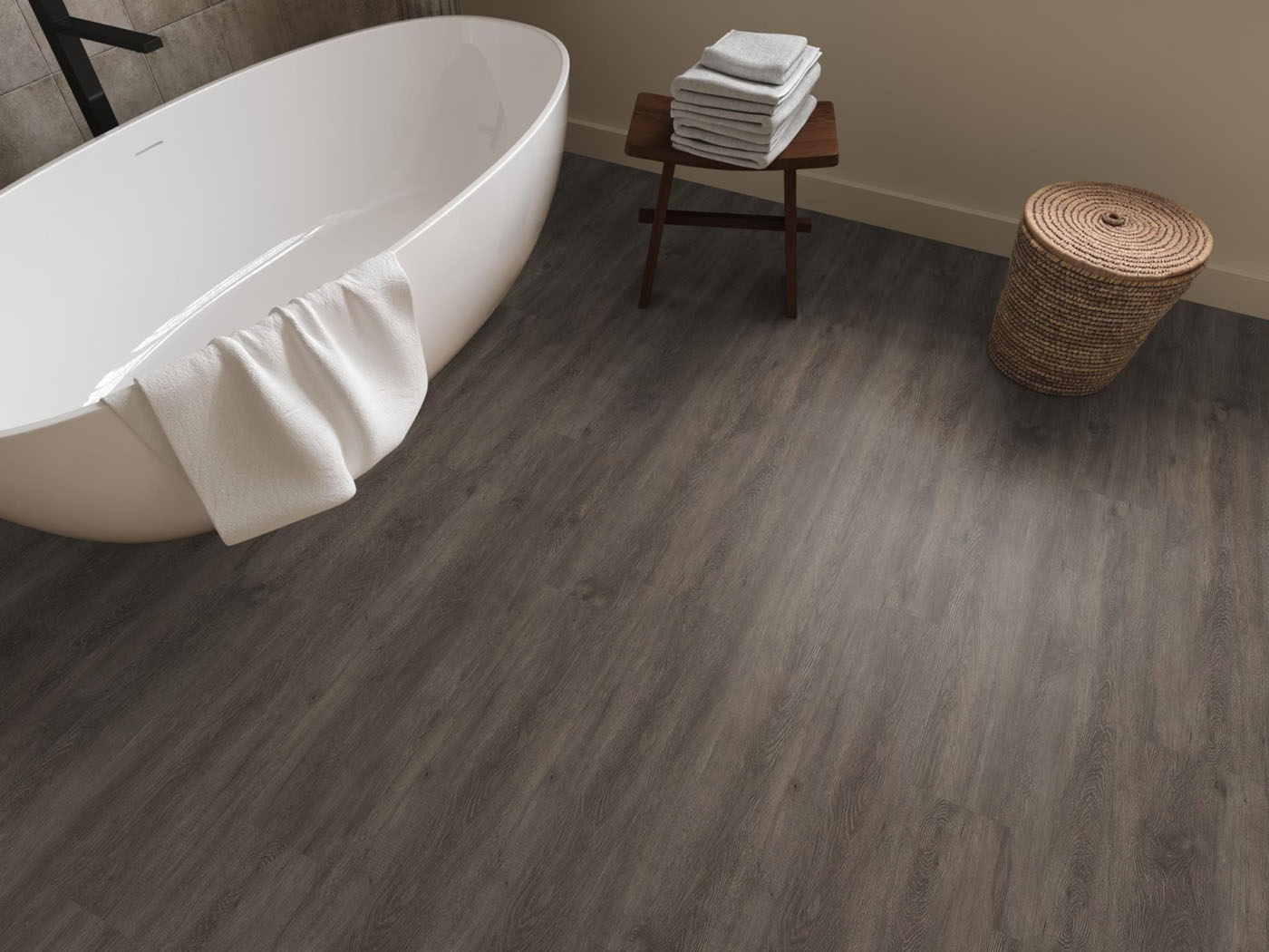 Gigafloor pvc klik plank Bankstown dark Grey 10db geintegreerde ondervloer - Afbeelding 5