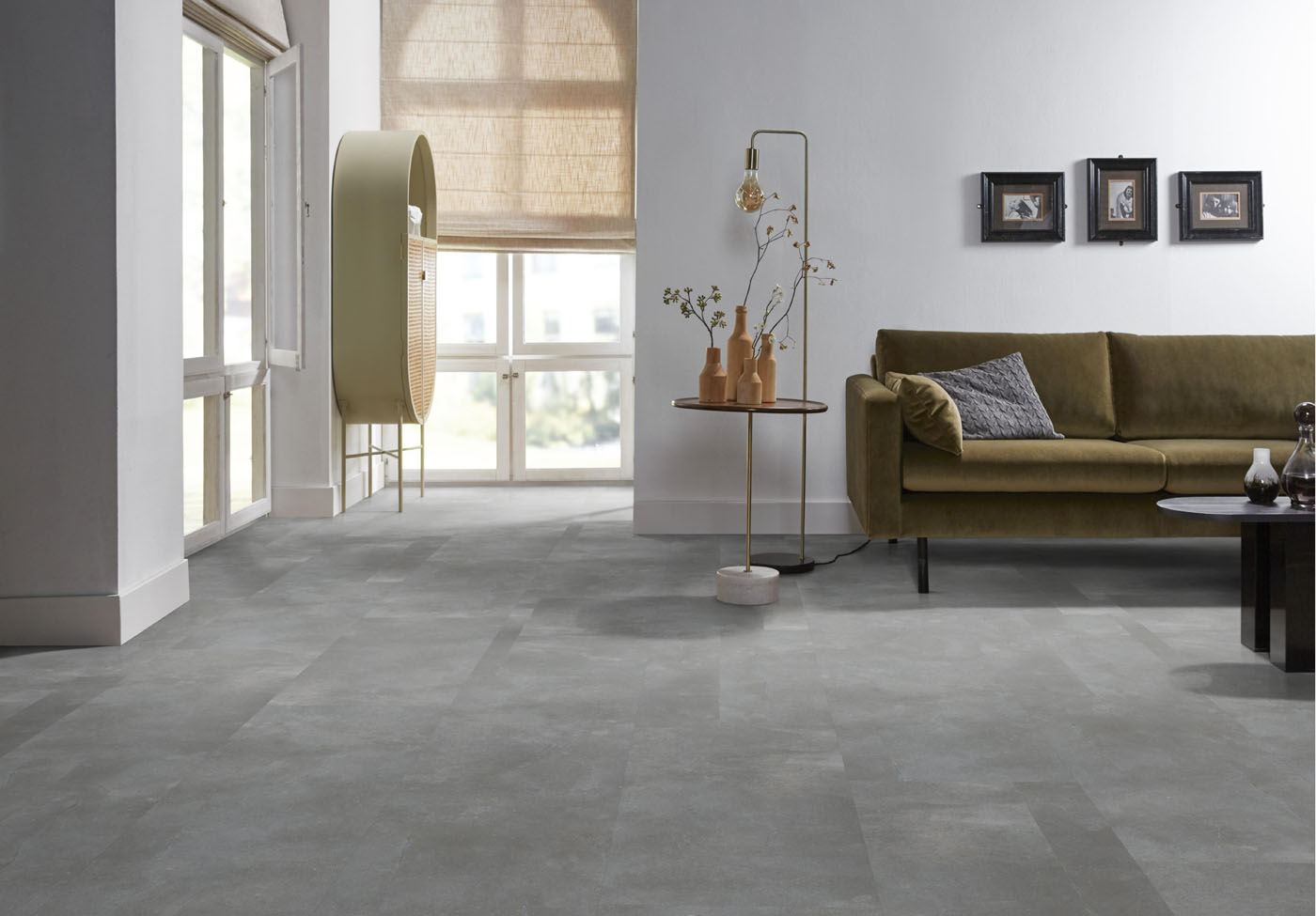Ambiant pvc klik betonlook/tegel piazzo grey 10db geintegreerde ondervloer - Afbeelding 4