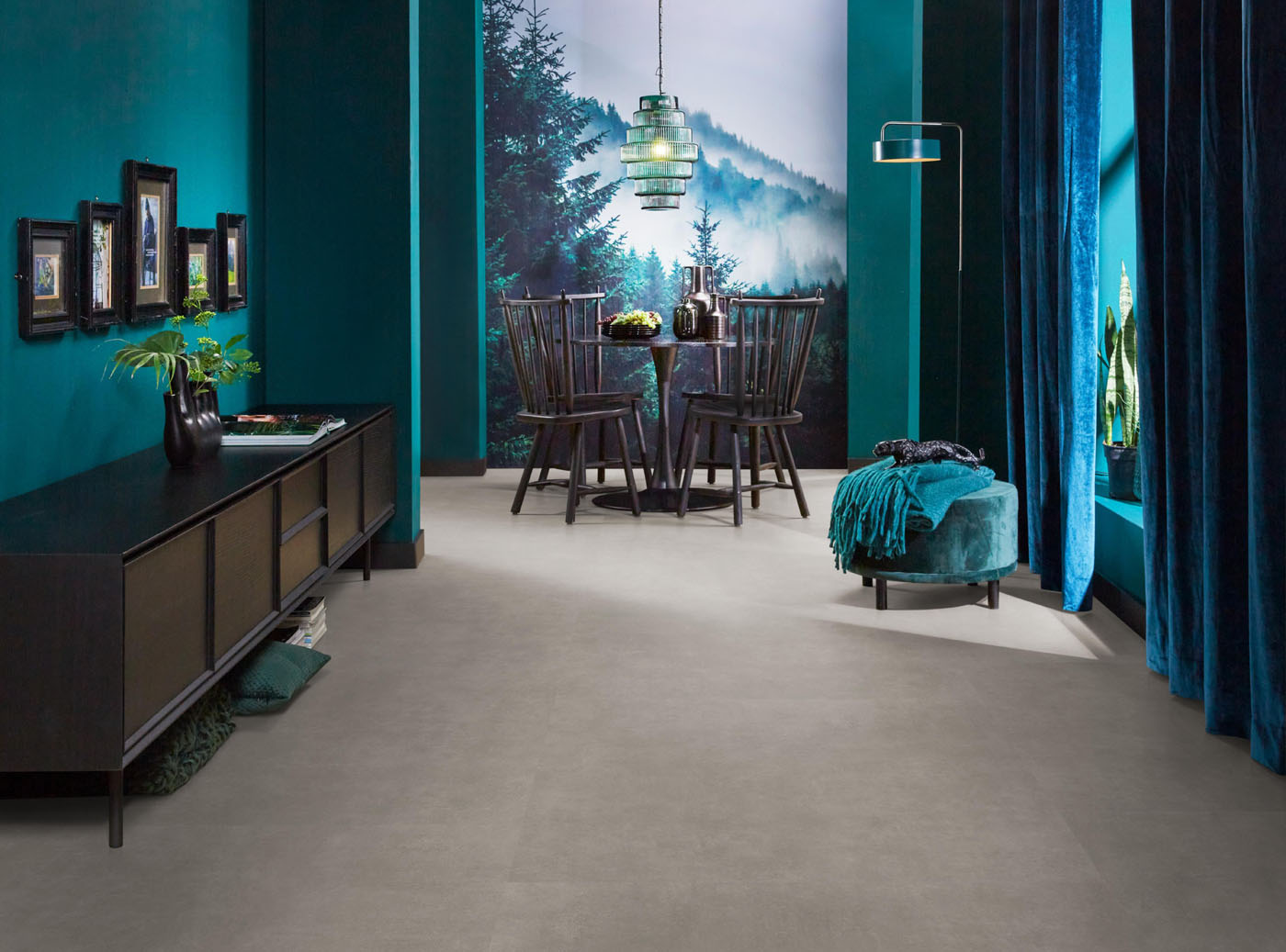 VTWONEN pvc plak tegel/betonlook Basic XL dark grey - Afbeelding 8