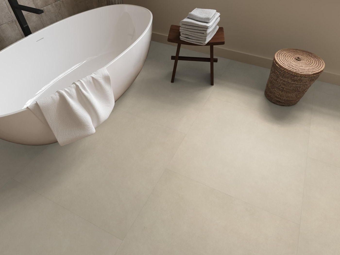 VTWONEN pvc plak tegel/betonlook Basic XL natural - Afbeelding 5