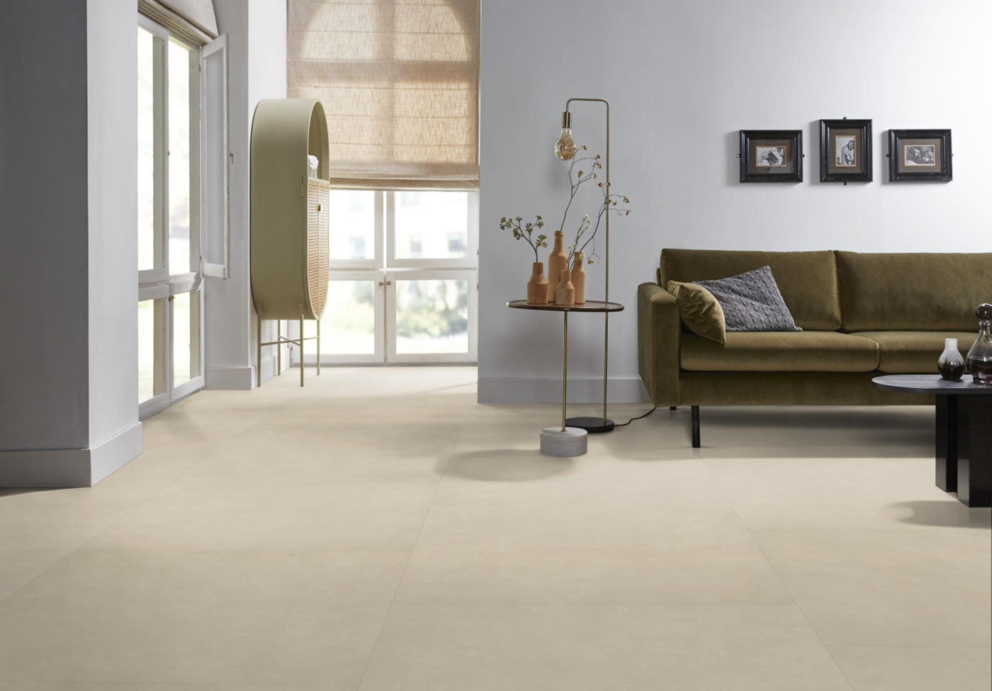 VTWONEN pvc plak tegel/betonlook Basic XL natural - Afbeelding 4