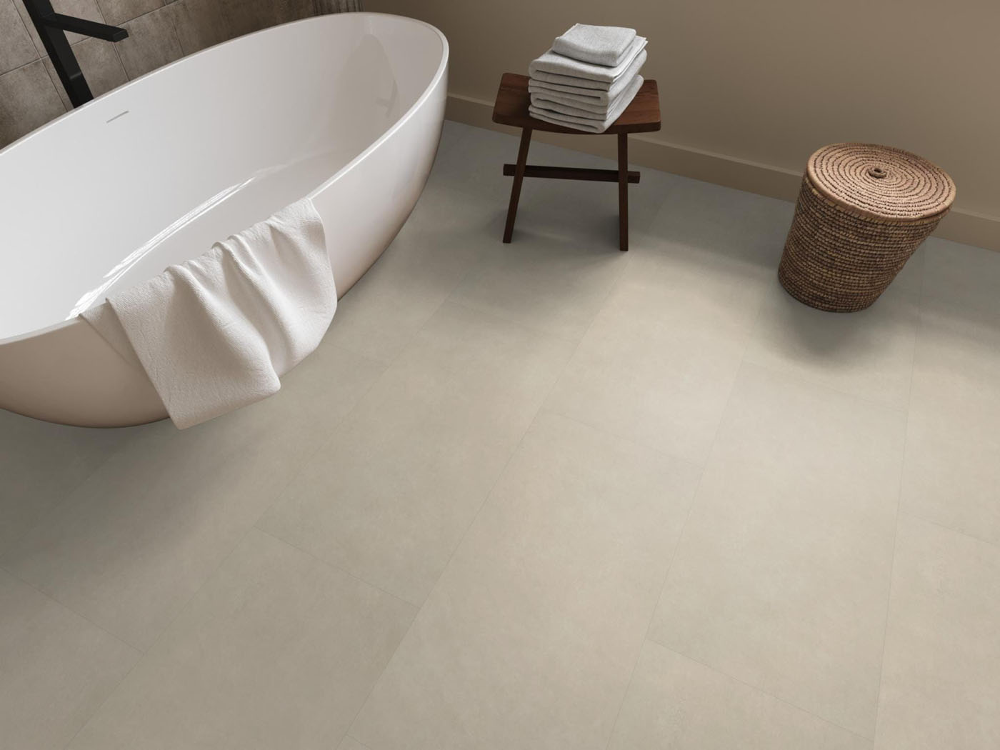 VTWONEN pvc plak tegel/betonlook Basic natural - Afbeelding 5