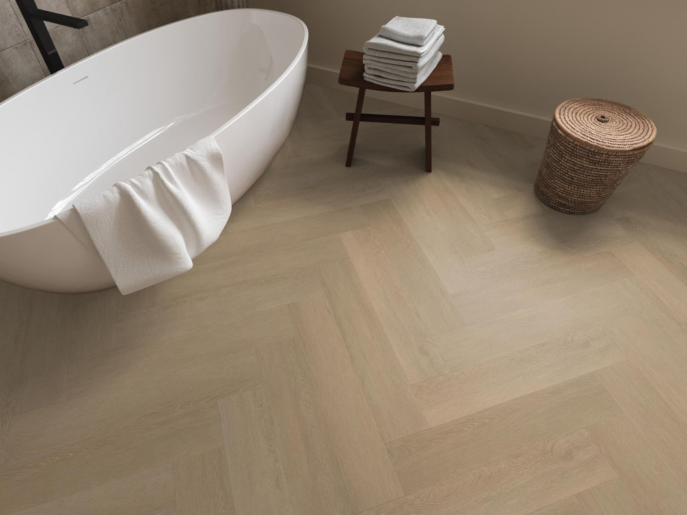 VTWONEN pvc visgraat klik Warm natural 10db geïntegreerde ondervloer - Afbeelding 5