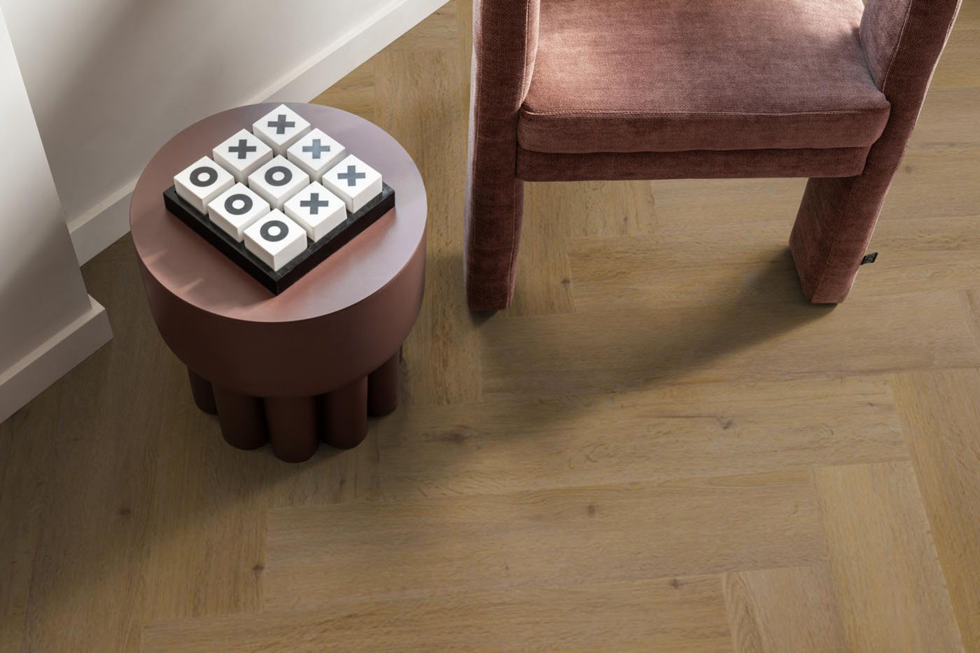 Gigafloor pvc plak visgraat Leyton dark oak - Afbeelding 8