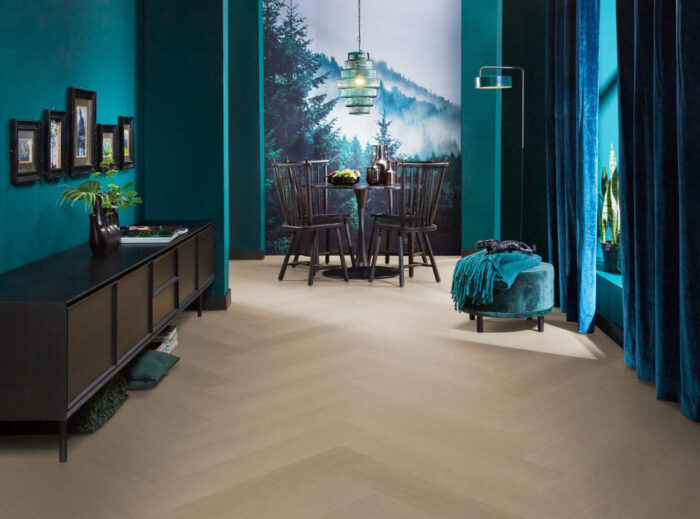 Spigato Estino Smoky PVC plak visgraat vloer