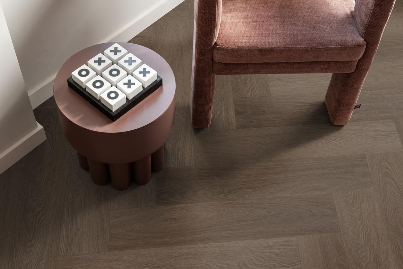 Ambiant visgraat pvc plak Spigato Estino brown - Afbeelding 8