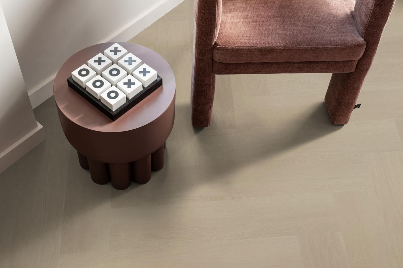 Gigafloor Fulham Visgraat Klik PVC Beige 2613 – 73x14,6 cm – 10dB Ondervloer - Afbeelding 9