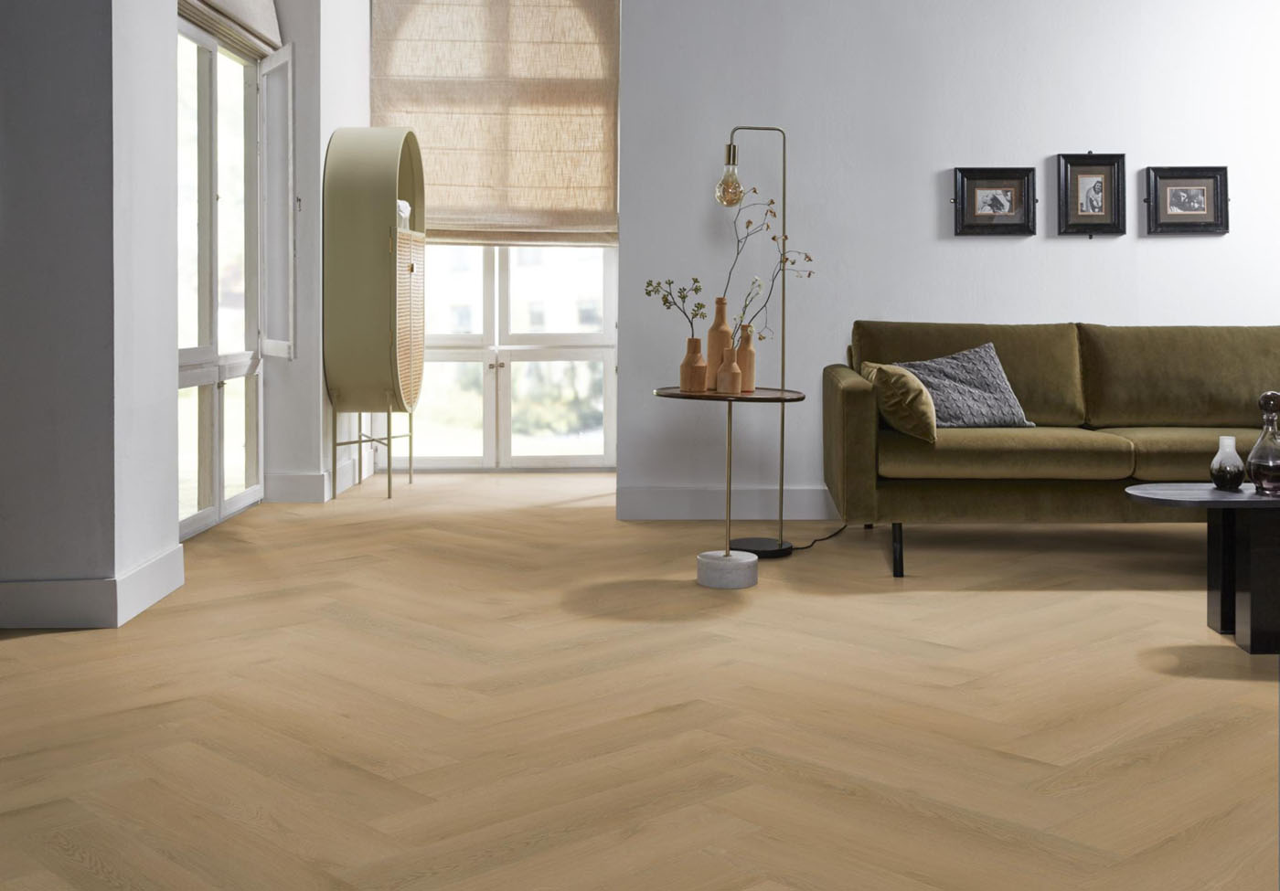 Gigafloor pvc klik visgraat Merton Light oak Combi Korting GRATIS 10db Ondervloer - Afbeelding 4