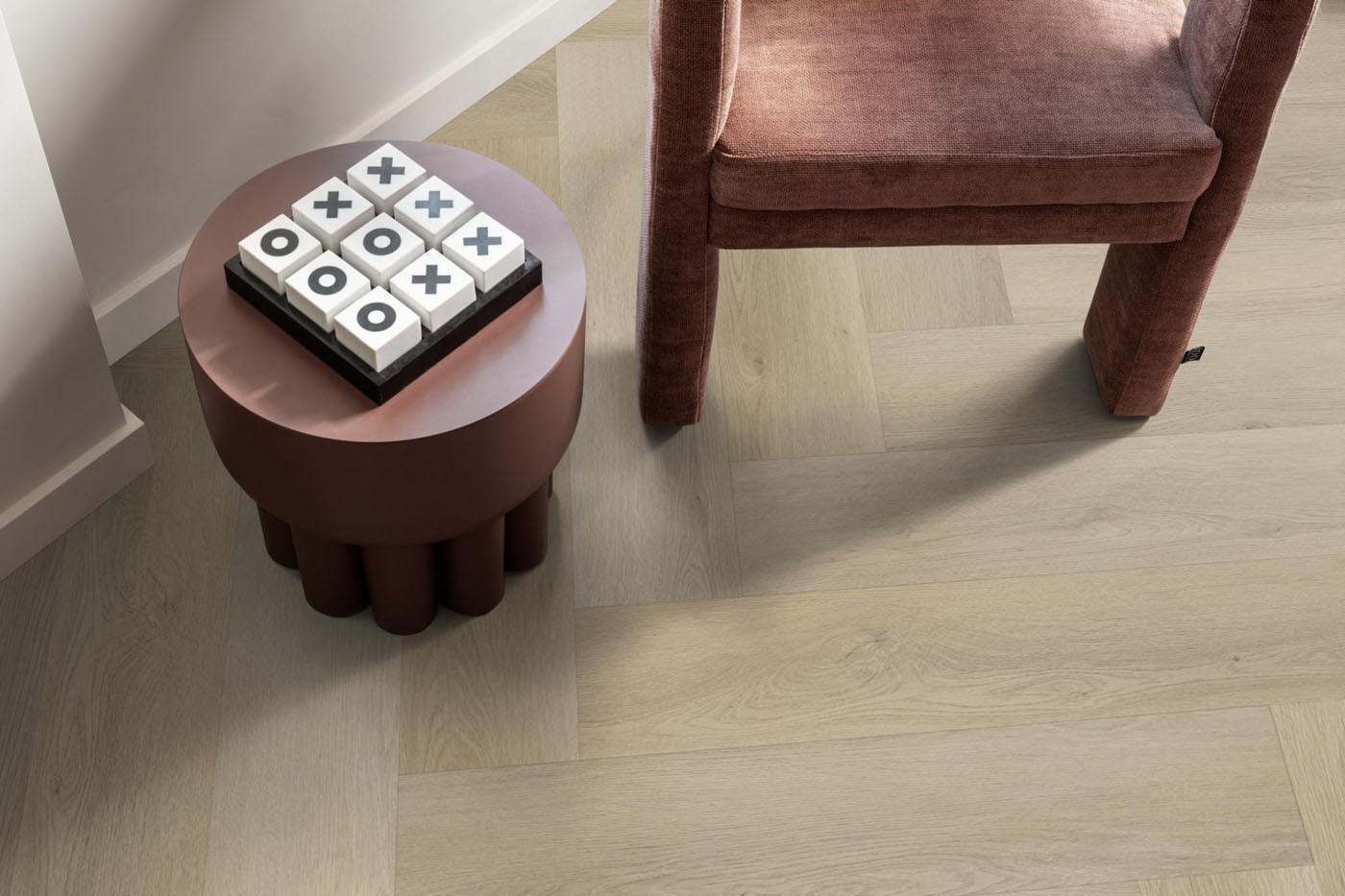 Gigafloor EVC klik visgraat Mayfair Light oak 10db geïntegreerde ondervloer - Afbeelding 8