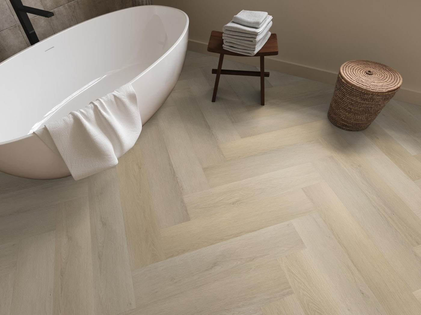 Gigafloor EVC klik visgraat Mayfair Light oak 10db geïntegreerde ondervloer - Afbeelding 5