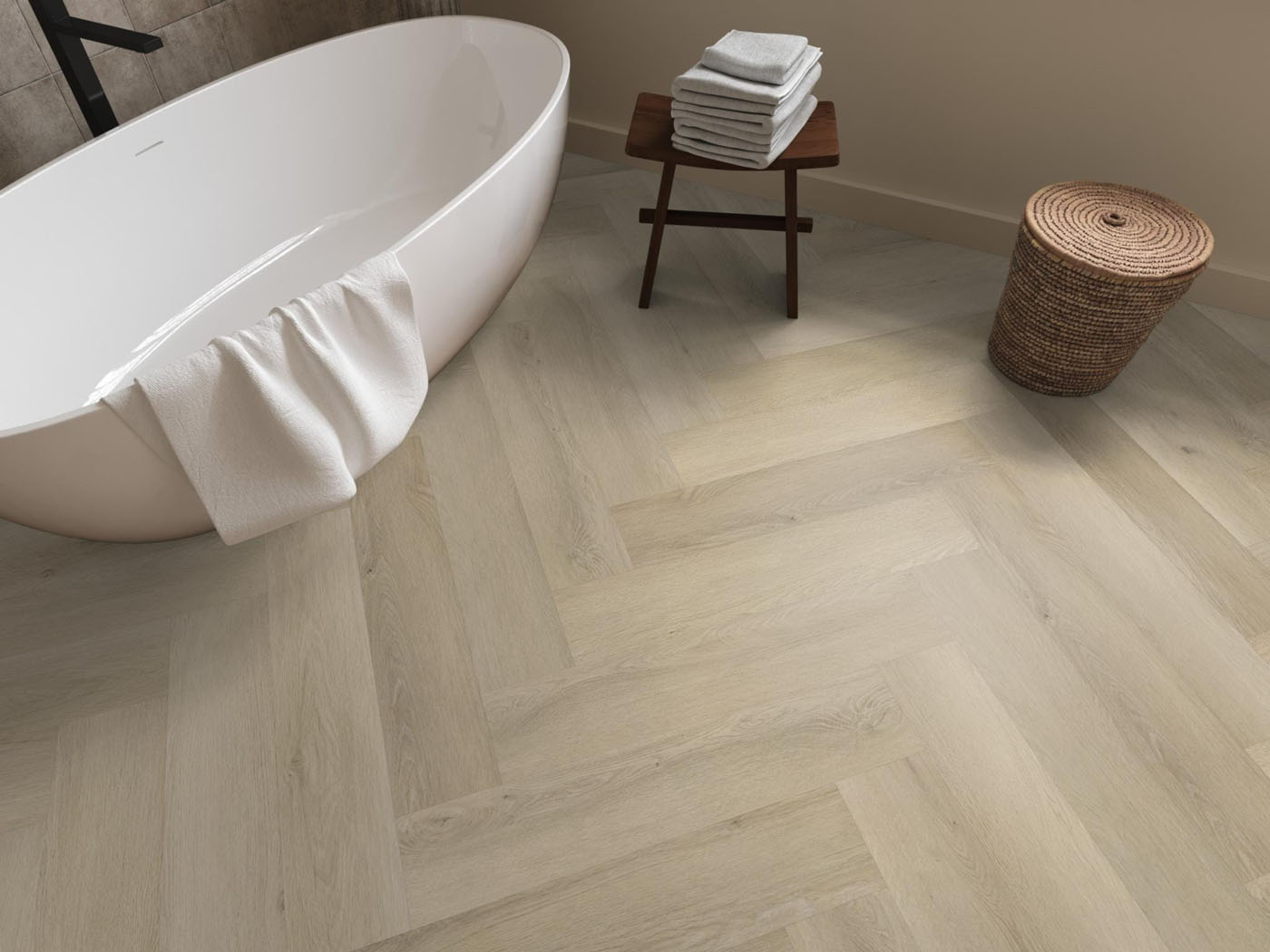 Gigafloor EVC klik visgraat Mayfair Warm oak 10db geïntegreerde ondervloer - Afbeelding 6