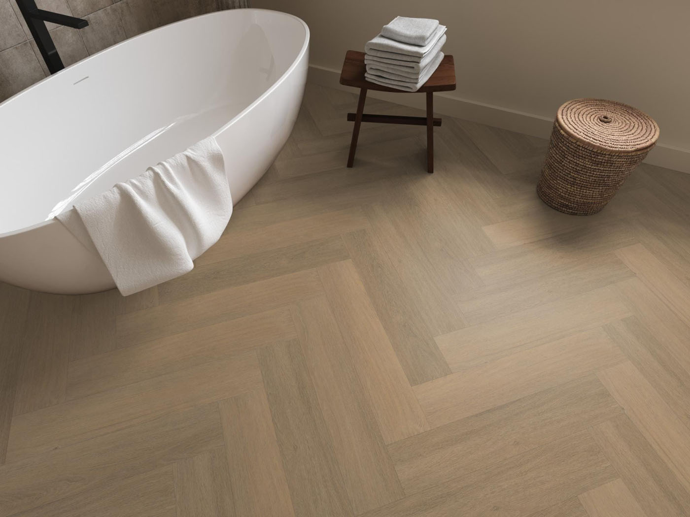 Gigafloor pvc plak visgraat Sutton warm natural - Afbeelding 3