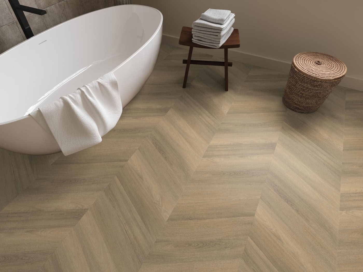 Ambiant plak pvc hongaarse punt Spigato natural - Afbeelding 5