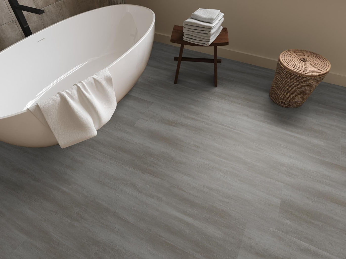 Ambiant pvc plak tegel/betonlook Concrete XL blue grey - Afbeelding 5