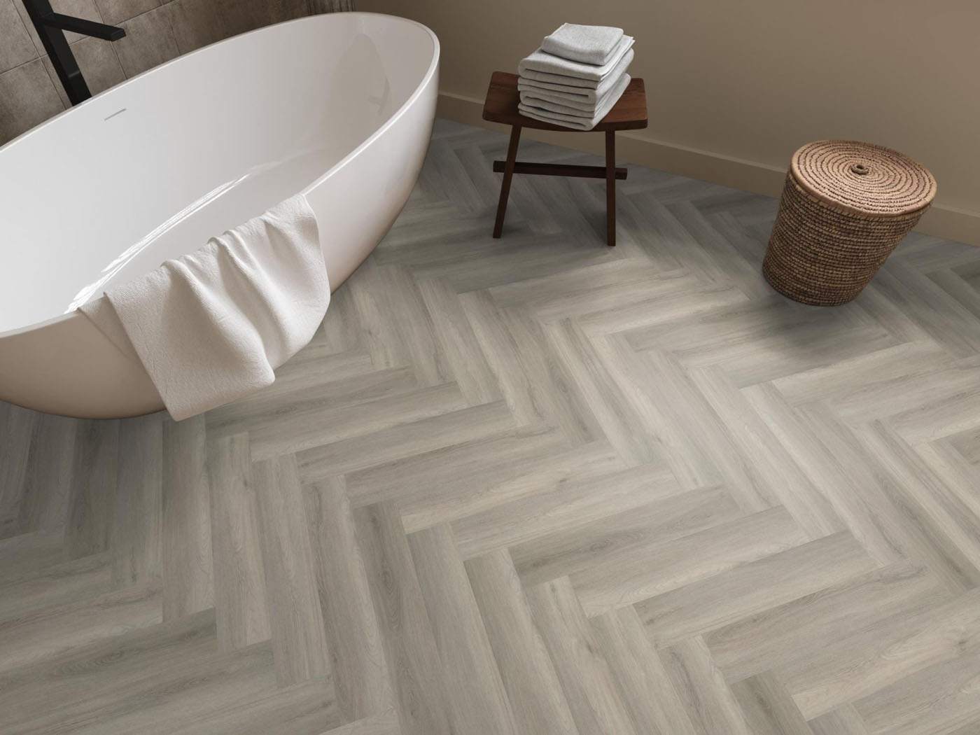 Ambiant visgraat pvc plak Spigato grey - Afbeelding 5